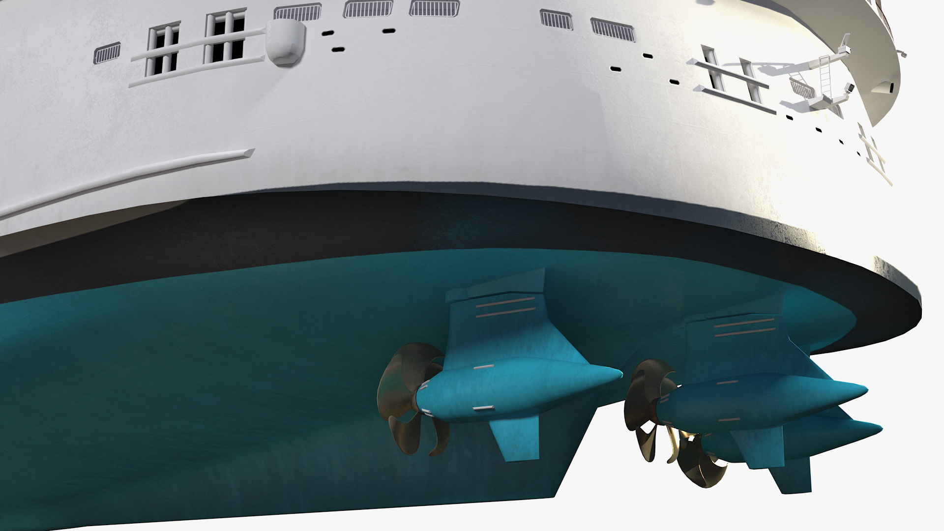 3D Cruise Ship Rigged model