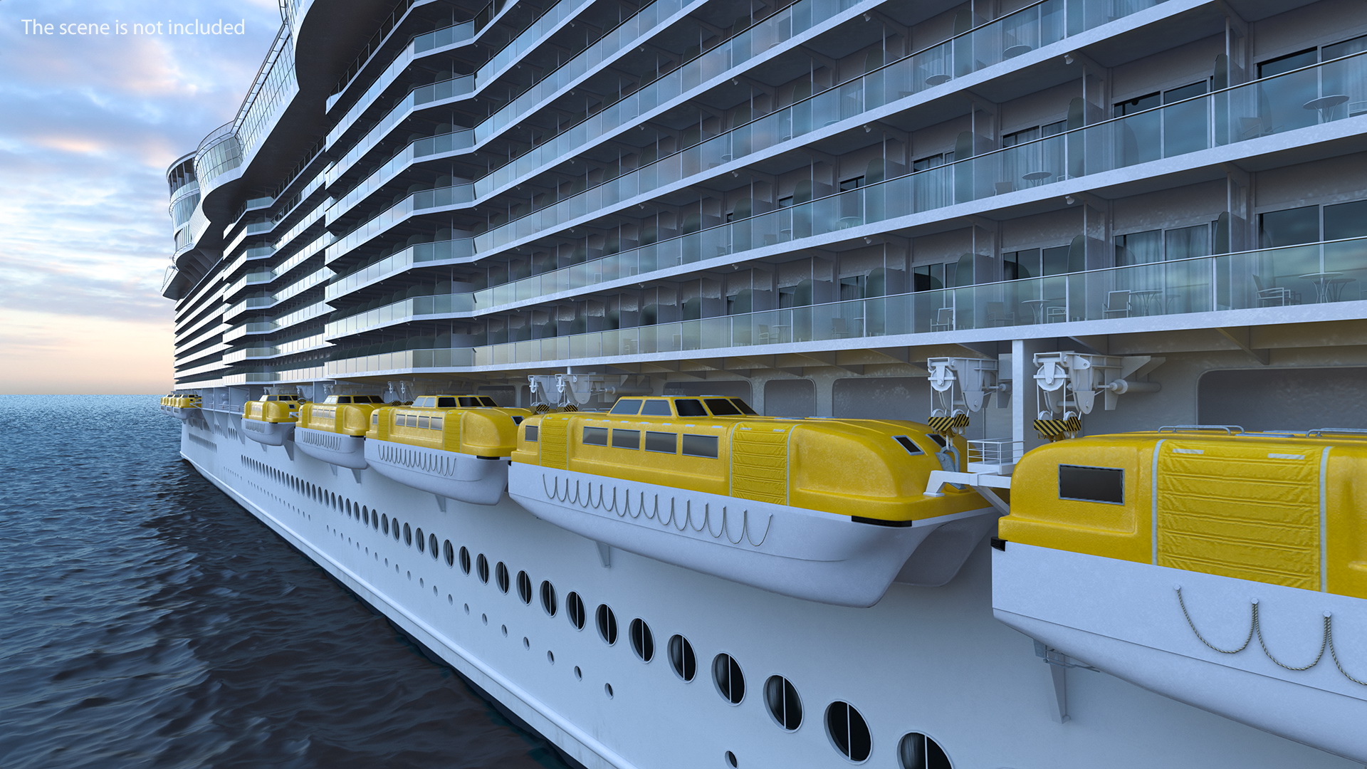 3D Cruise Ship Rigged model