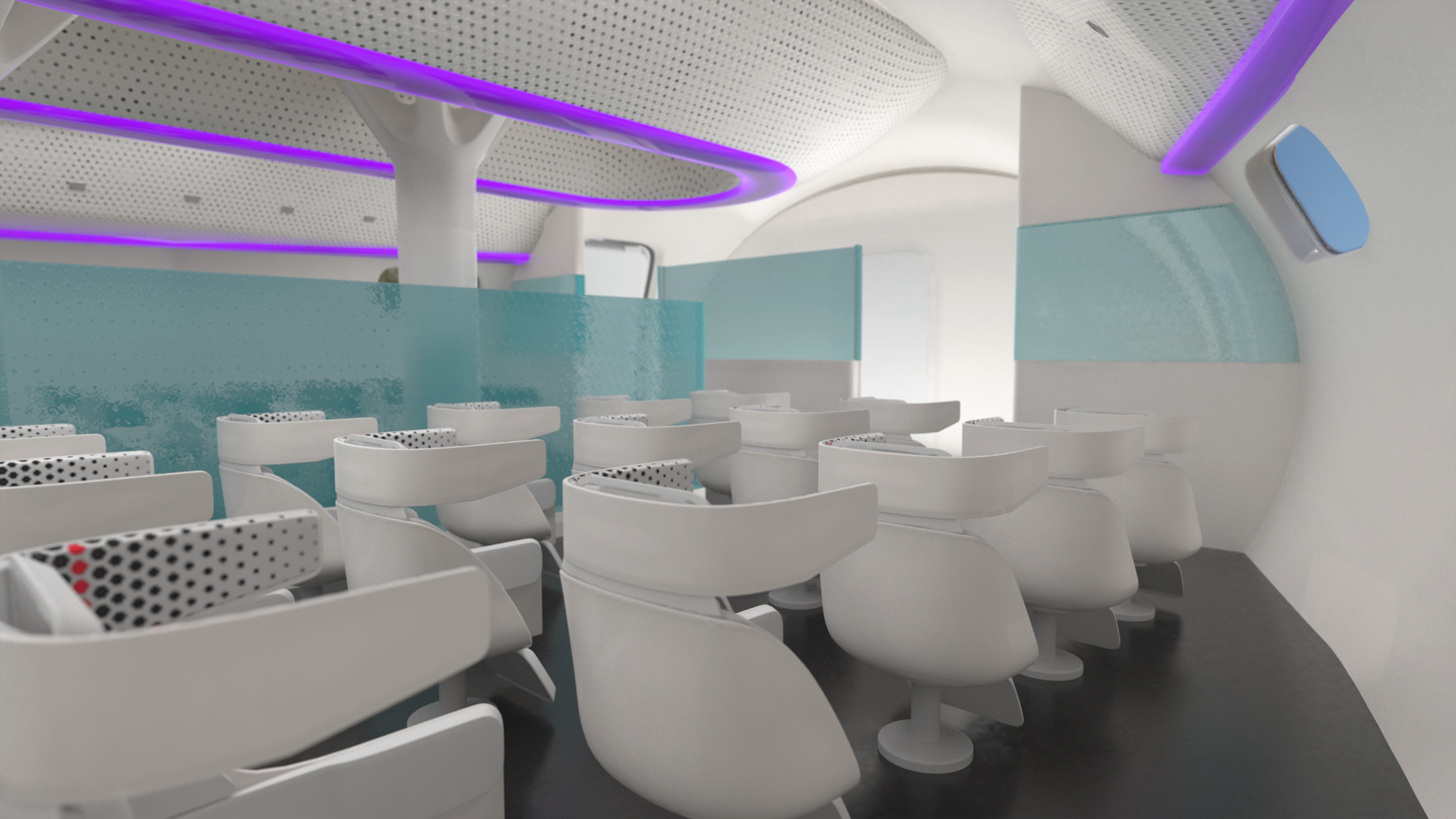 3D Ecological Aircraft Blended-Wing Body Rigged for Cinema 4D model