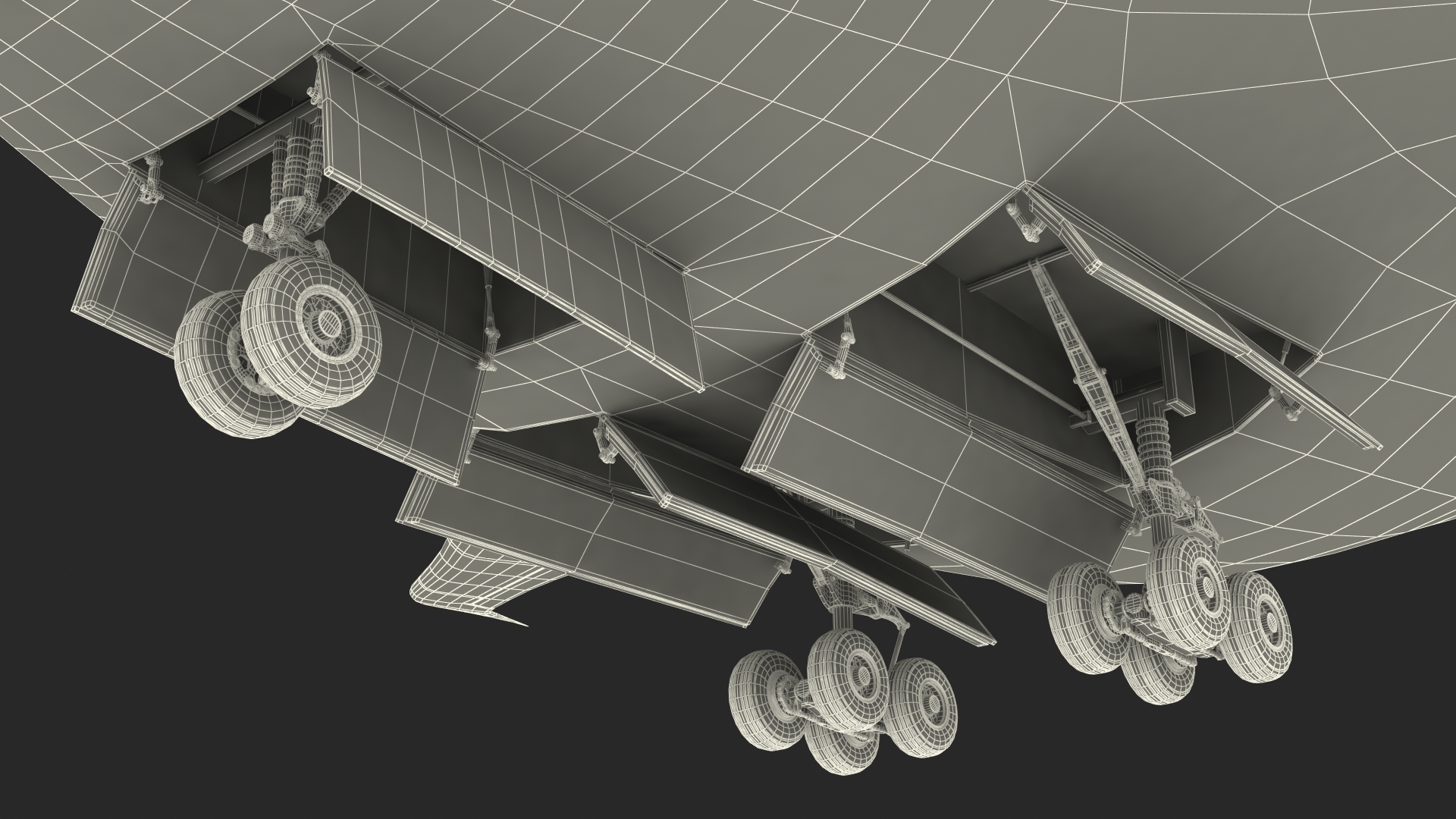 3D Ecological Aircraft Blended-Wing Body Rigged for Cinema 4D model