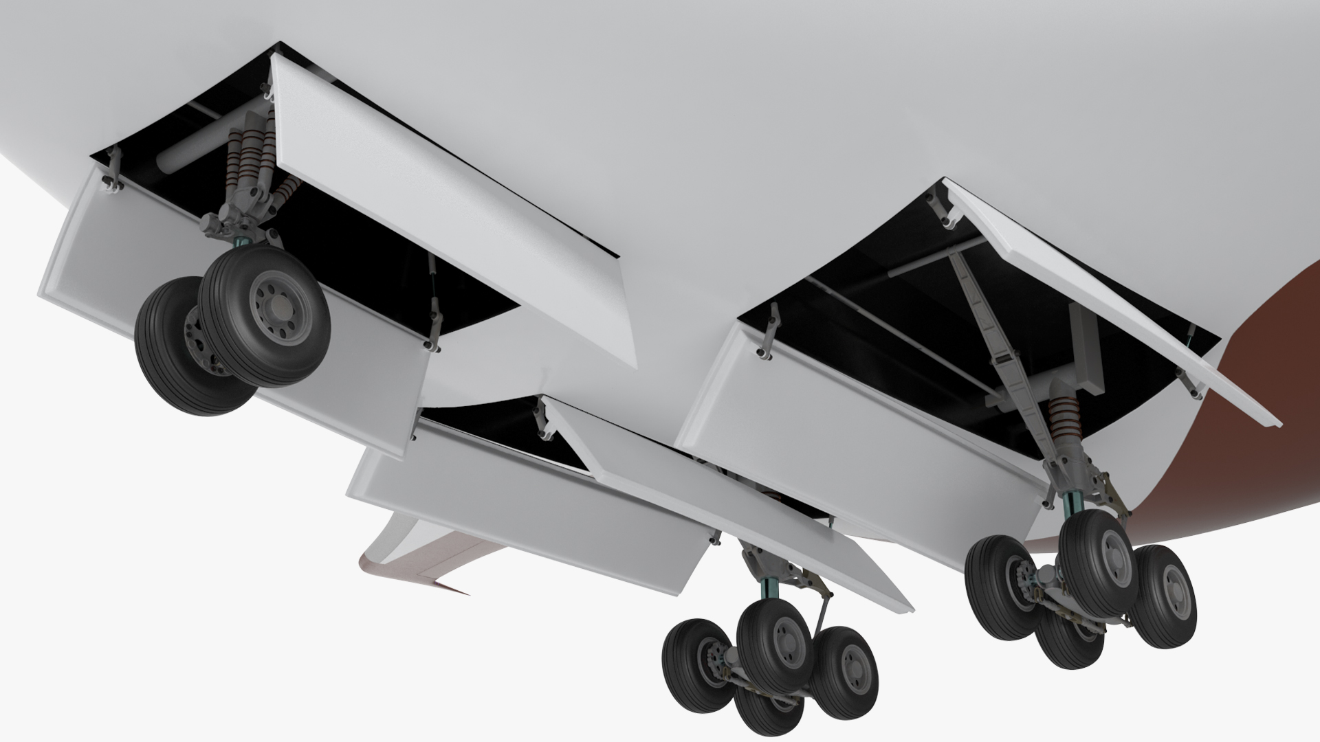 3D Ecological Aircraft Blended-Wing Body Rigged for Cinema 4D model