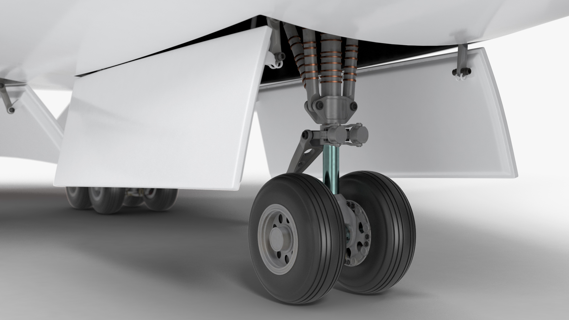 3D Ecological Aircraft Blended-Wing Body Rigged for Cinema 4D model