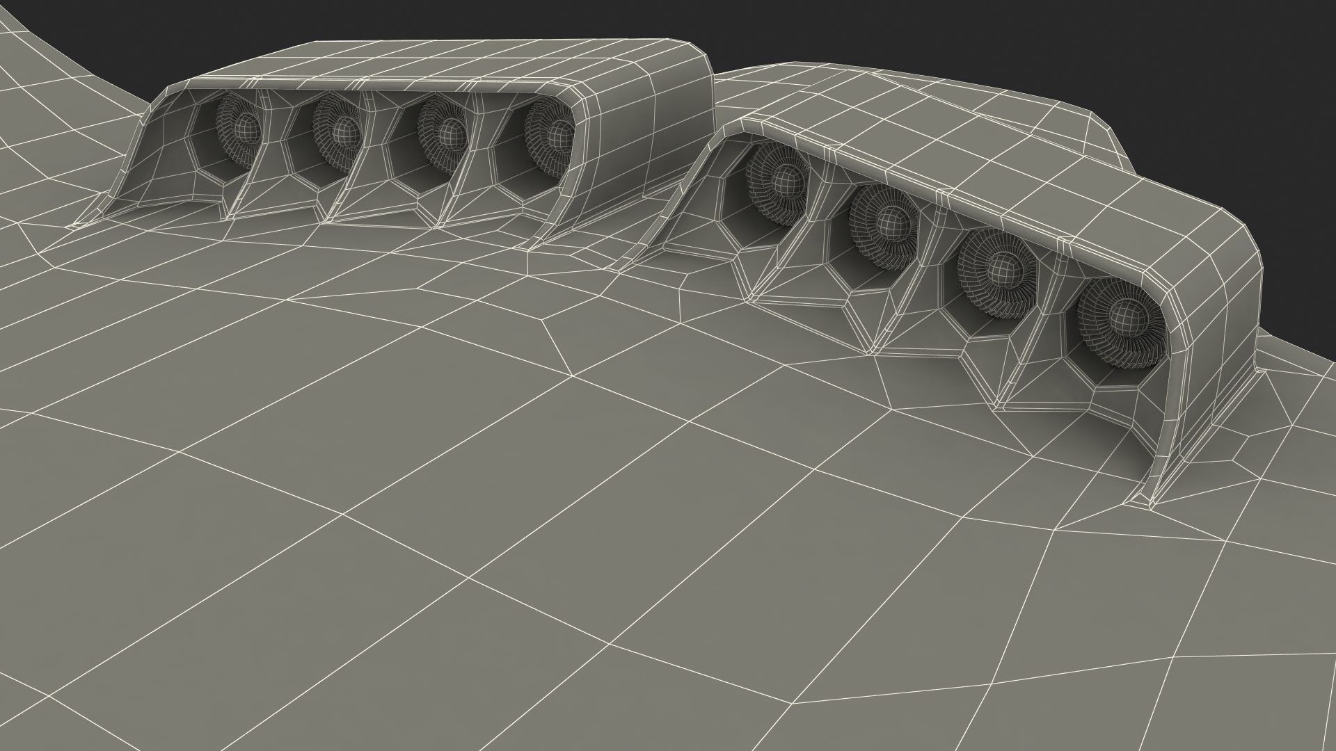 3D Ecological Aircraft Blended-Wing Body Rigged for Cinema 4D model