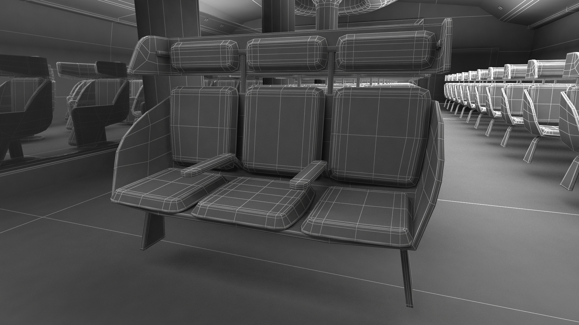 3D Ecological Aircraft Blended-Wing Body Rigged for Cinema 4D model