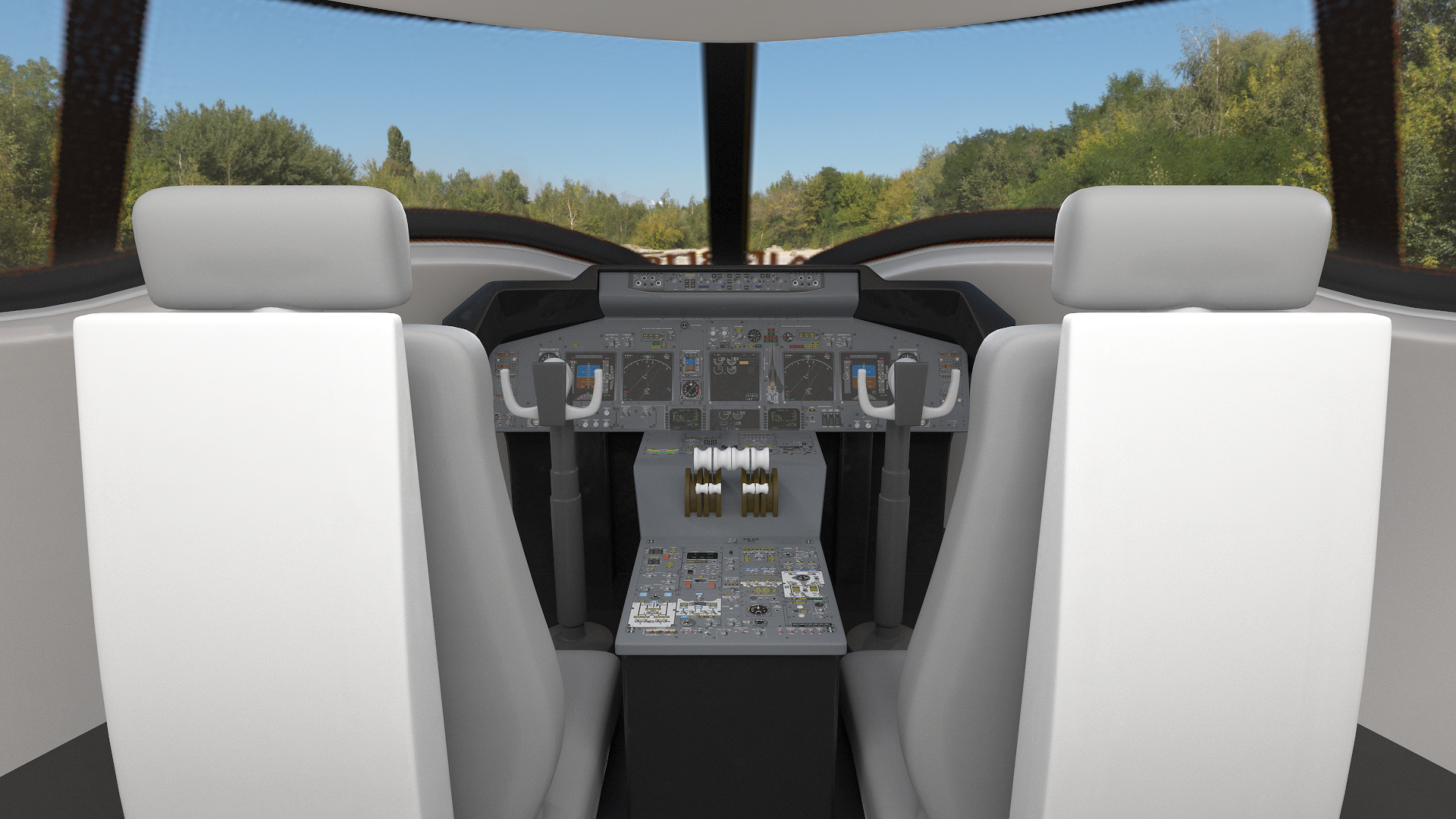3D Ecological Aircraft Blended-Wing Body Rigged for Cinema 4D model