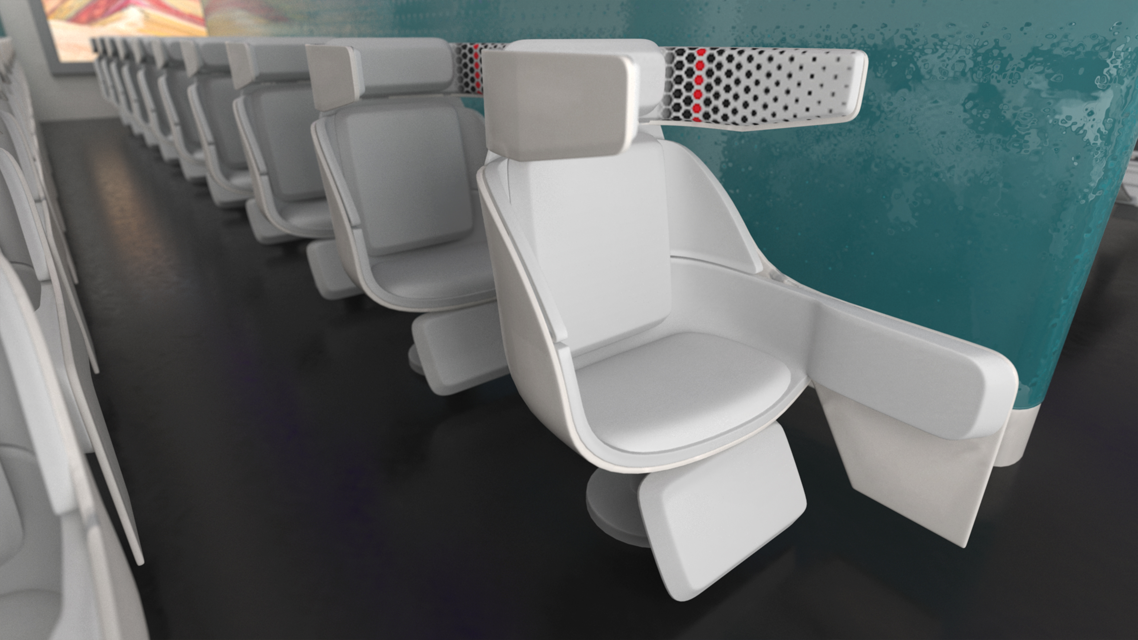 3D Ecological Aircraft Blended-Wing Body Rigged for Cinema 4D model