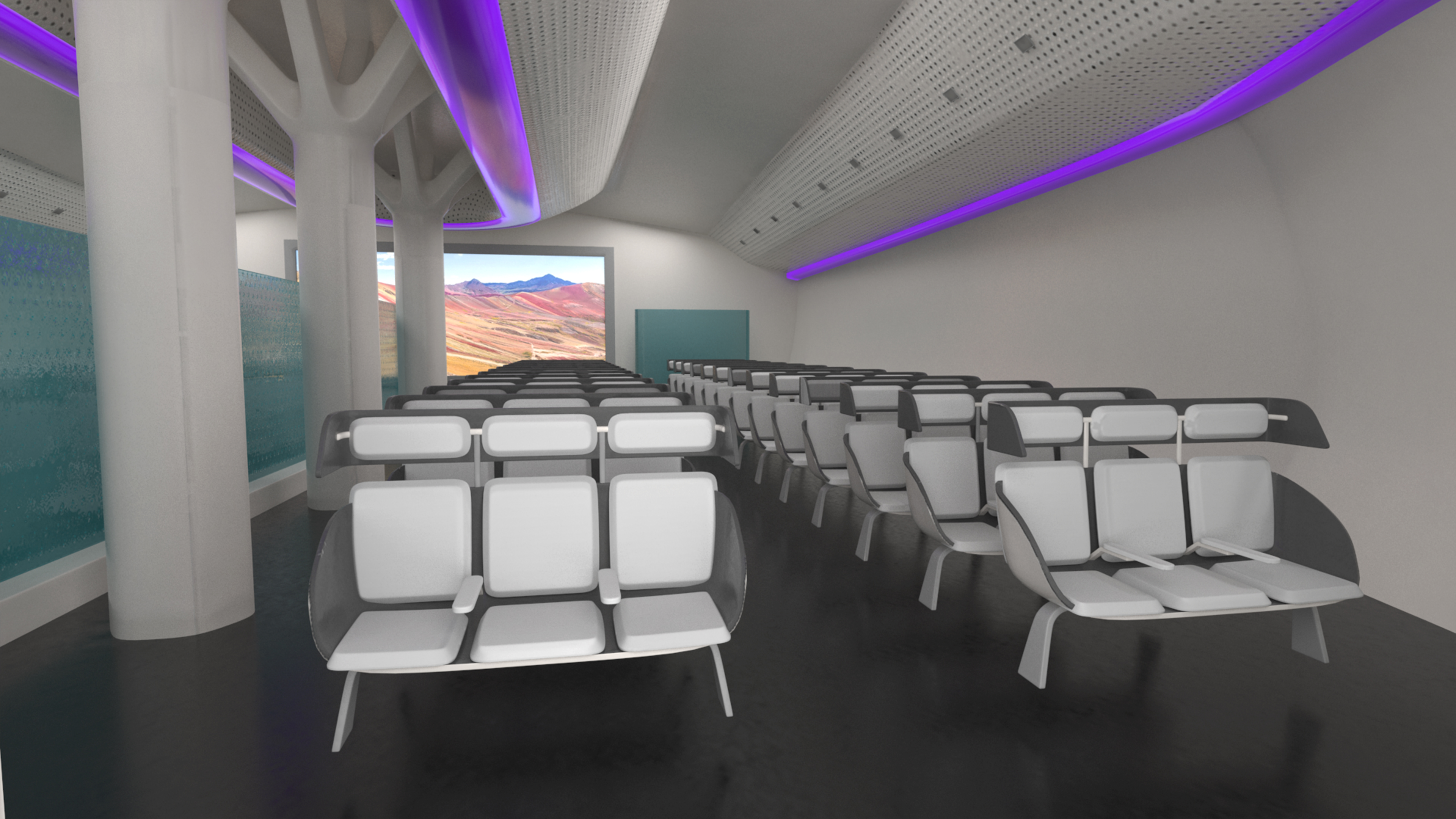 3D Ecological Aircraft Blended-Wing Body Rigged for Cinema 4D model