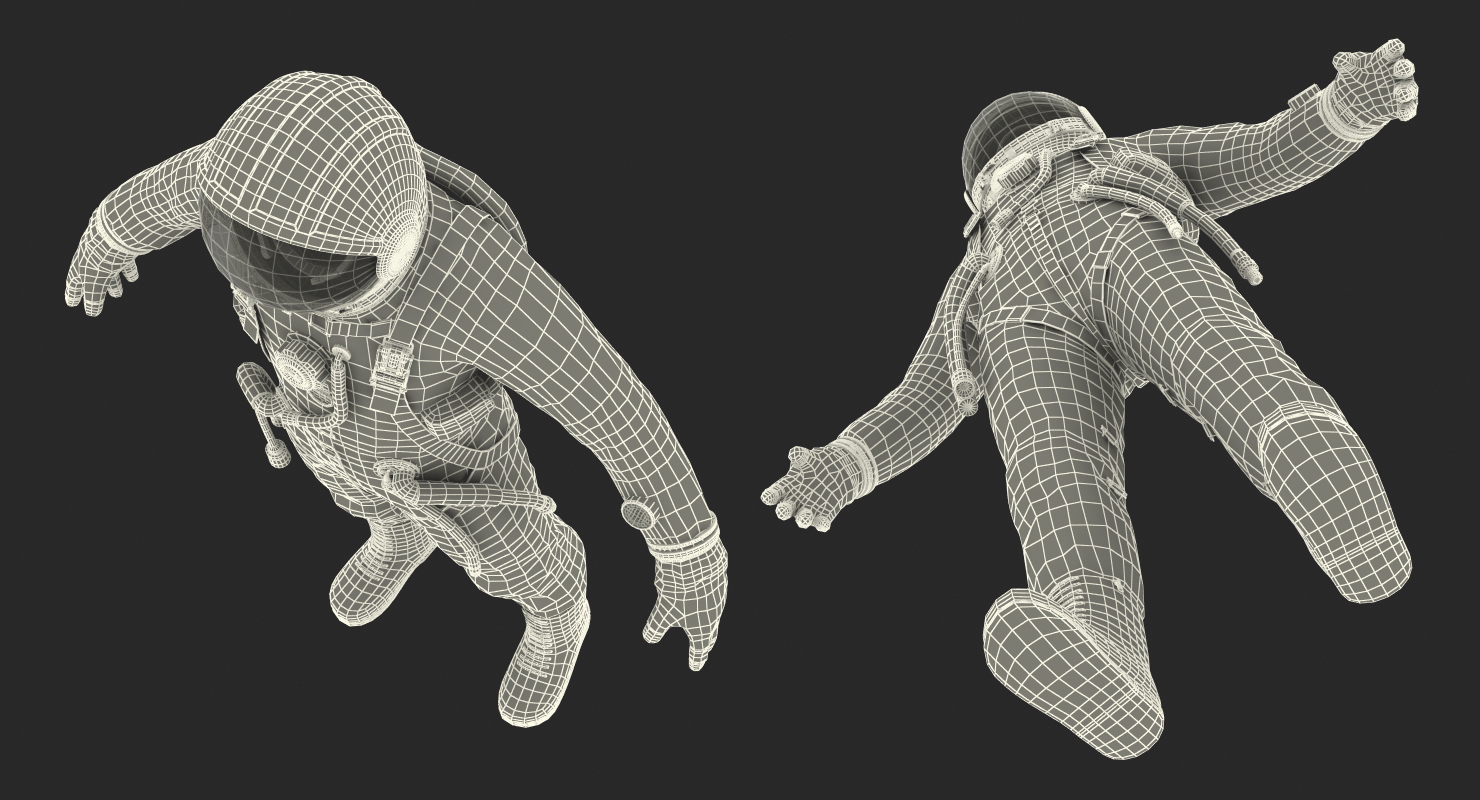 USSR Space Suit Strizh with SK 1 Helmet 3D model