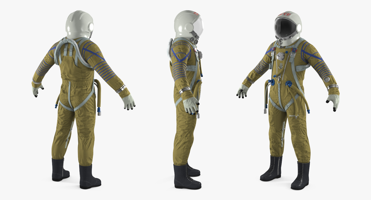 USSR Space Suit Strizh with SK 1 Helmet 3D model