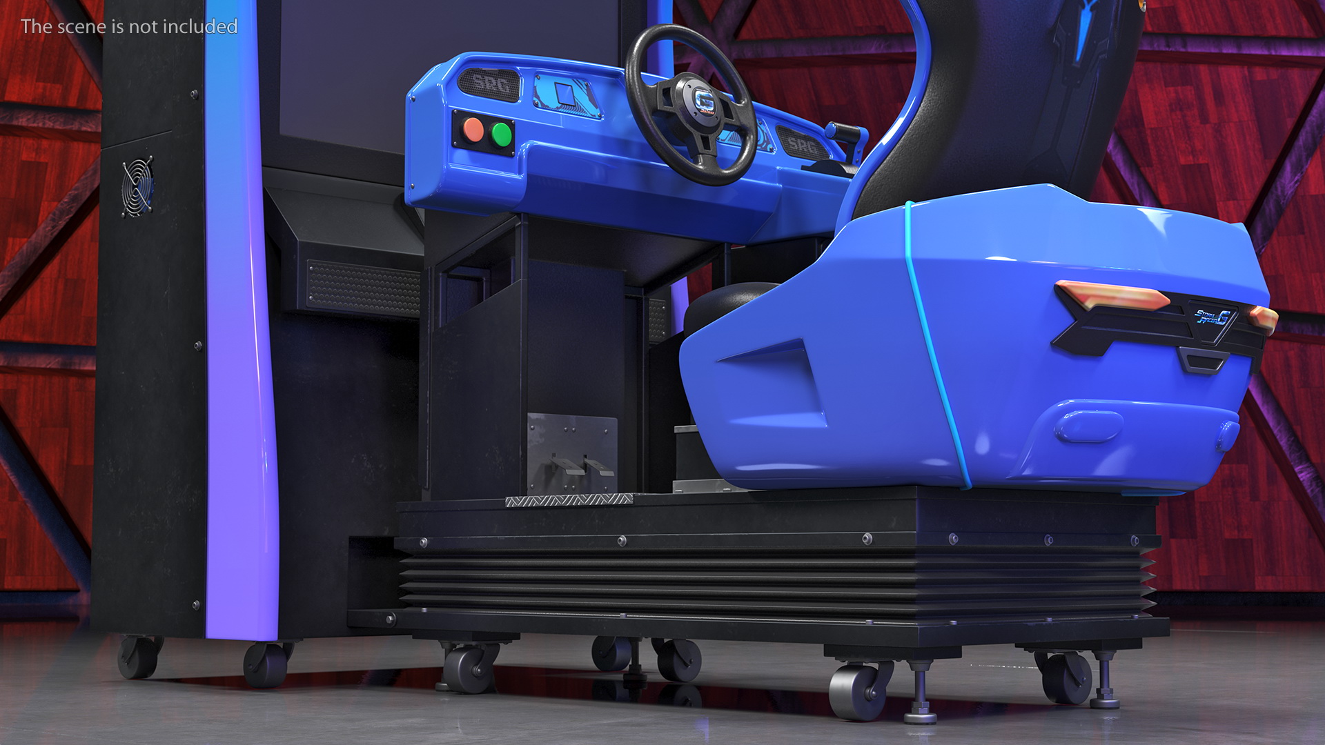 Storm Racer G Motion Deluxe Driving Arcade Machine Off 3D model
