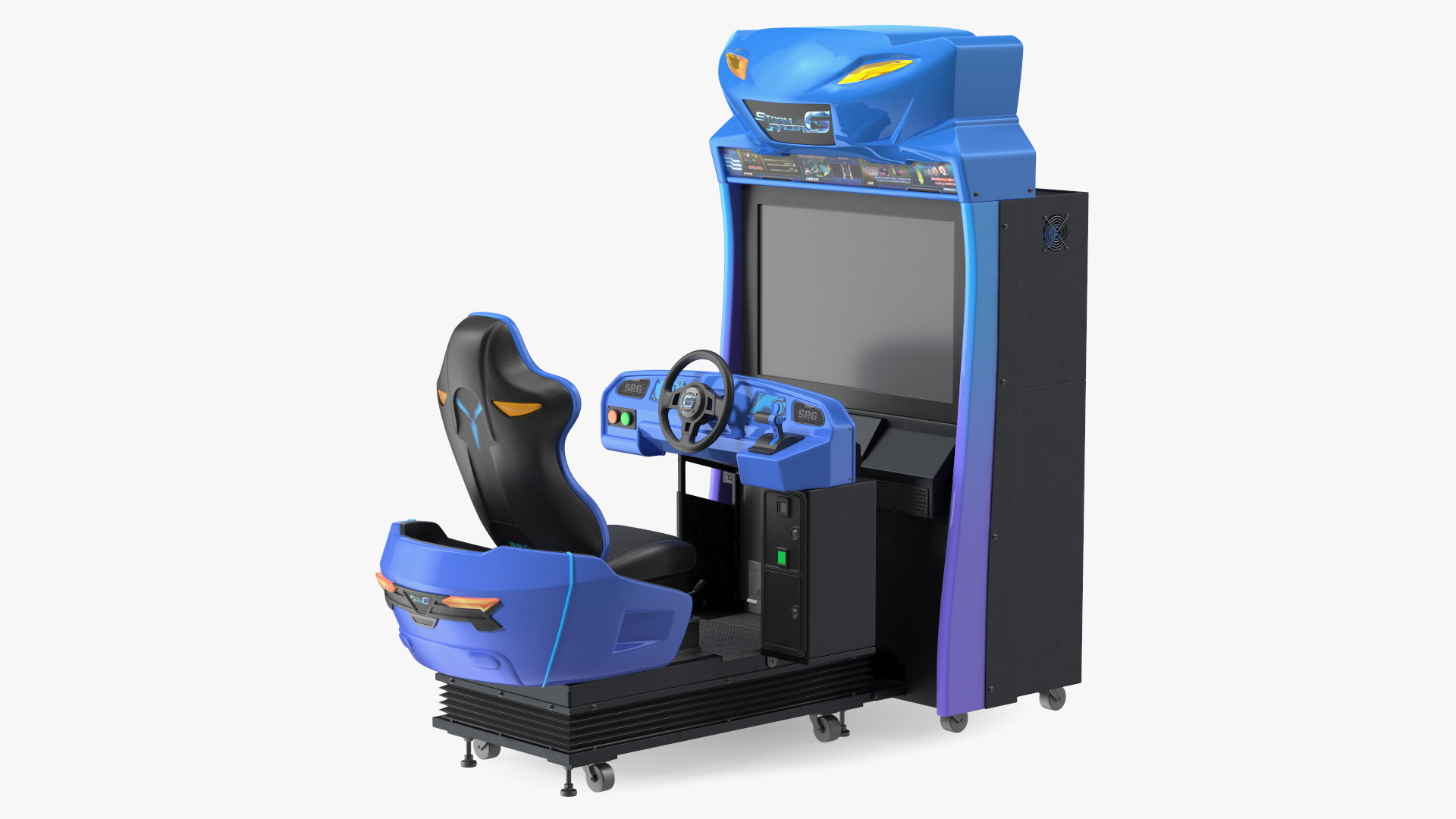 Storm Racer G Motion Deluxe Driving Arcade Machine Off 3D model