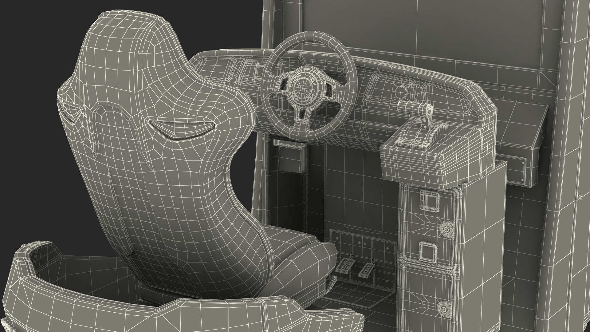 Storm Racer G Motion Deluxe Driving Arcade Machine Off 3D model