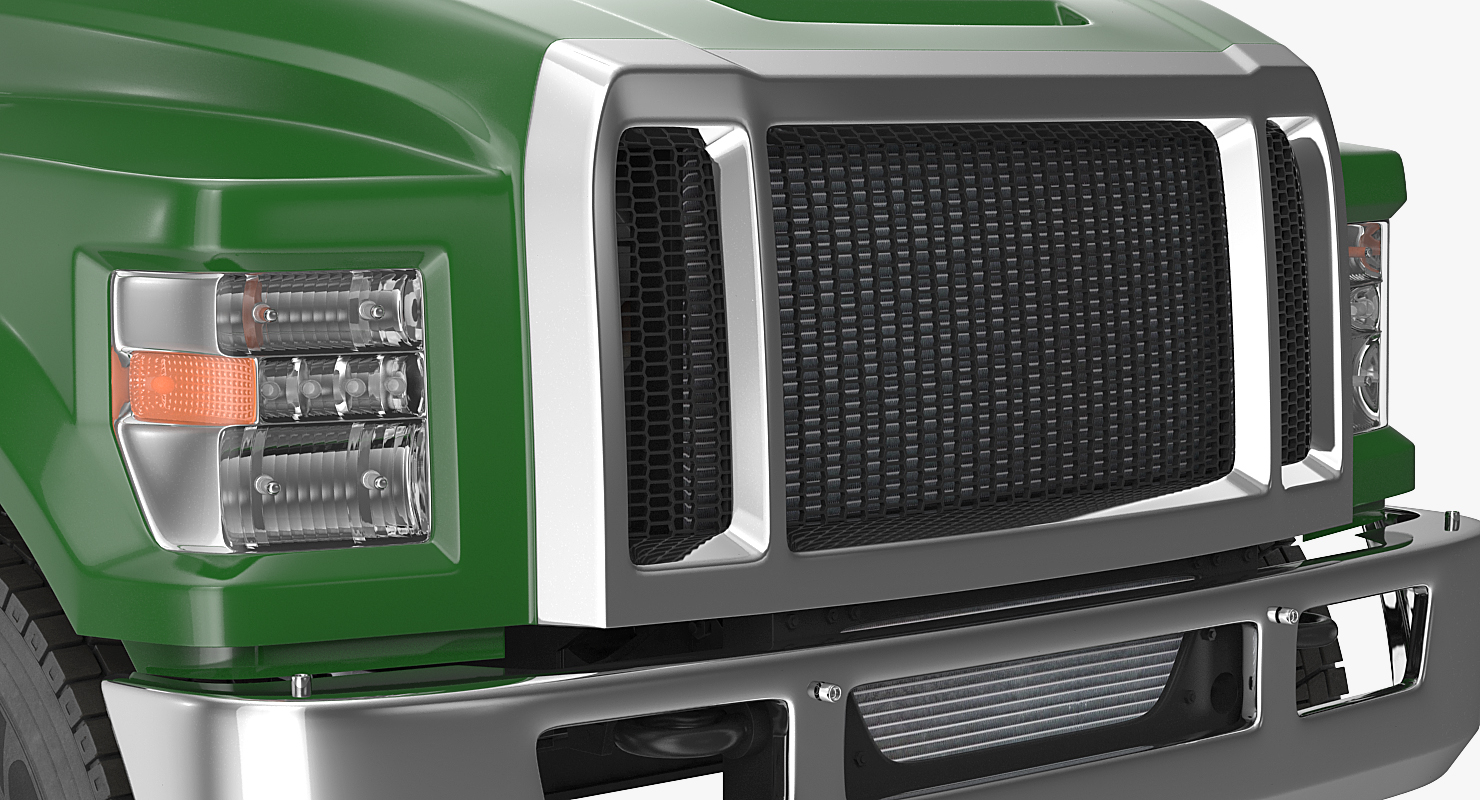 3D model Crew Cab Chassis Truck Generic