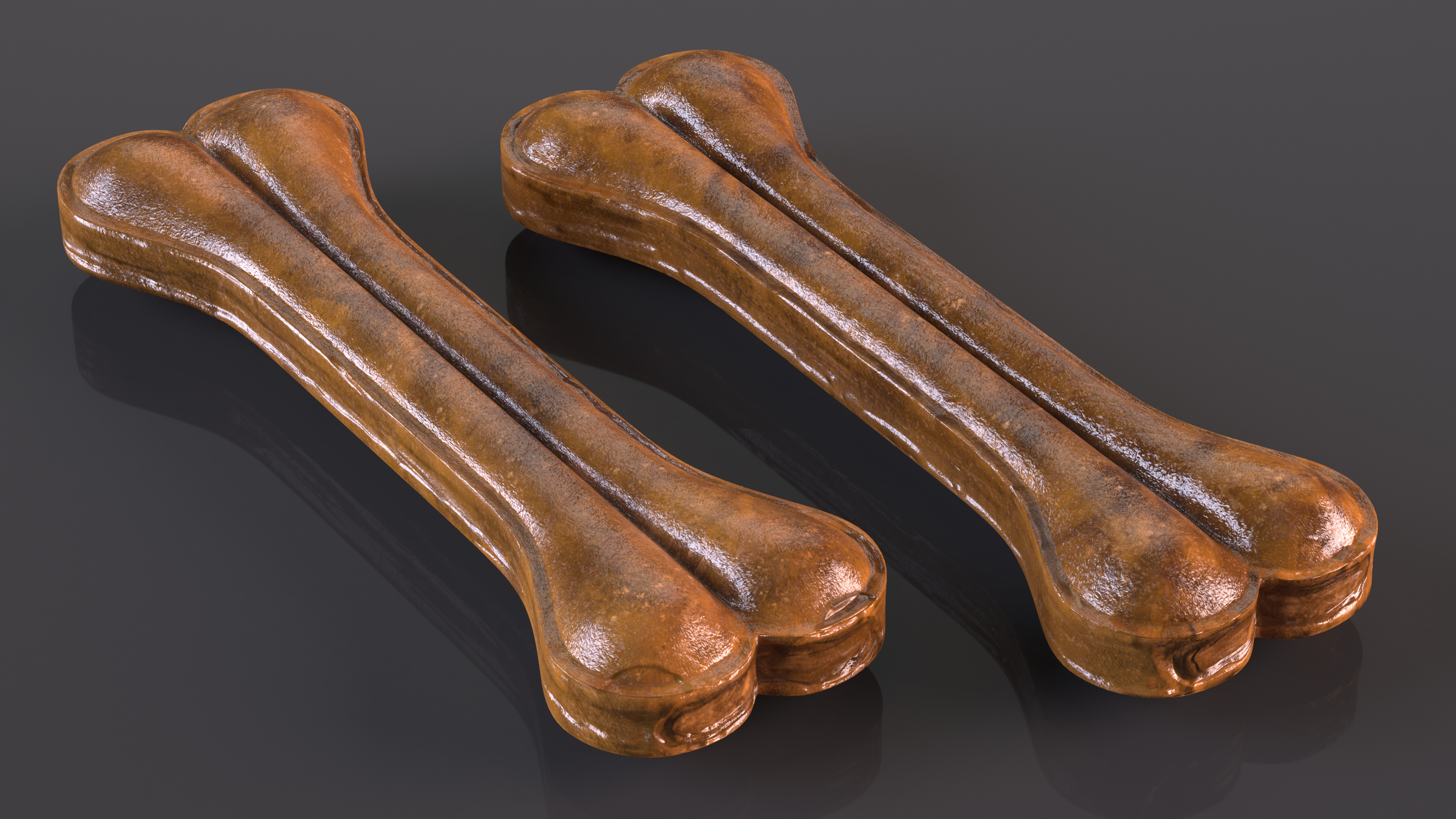 3D model Large Dog Bone Treat Dark