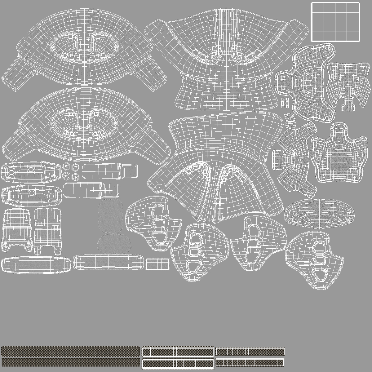 Vintage Hockey Helmet Generic 3D model