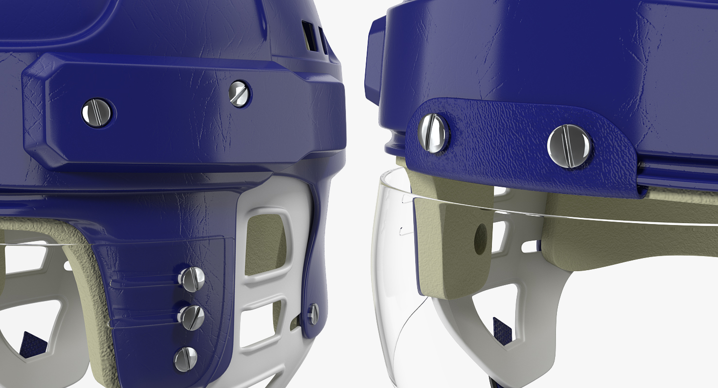 Vintage Hockey Helmet Generic 3D model