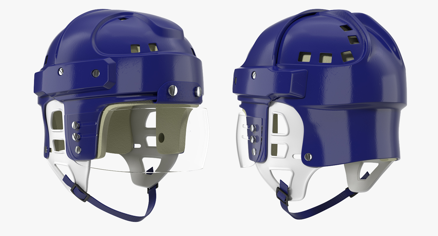 Vintage Hockey Helmet Generic 3D model