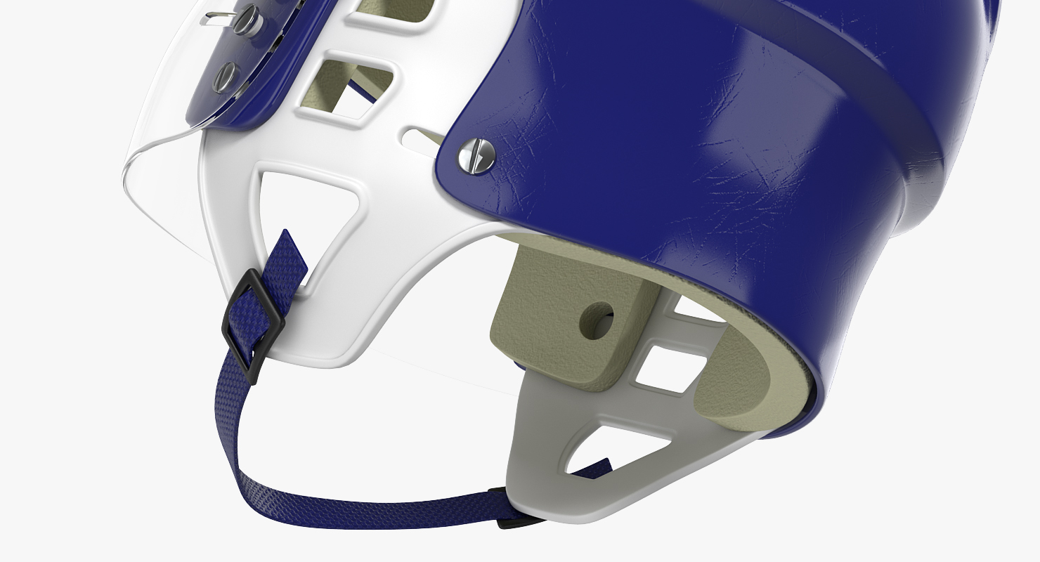 Vintage Hockey Helmet Generic 3D model