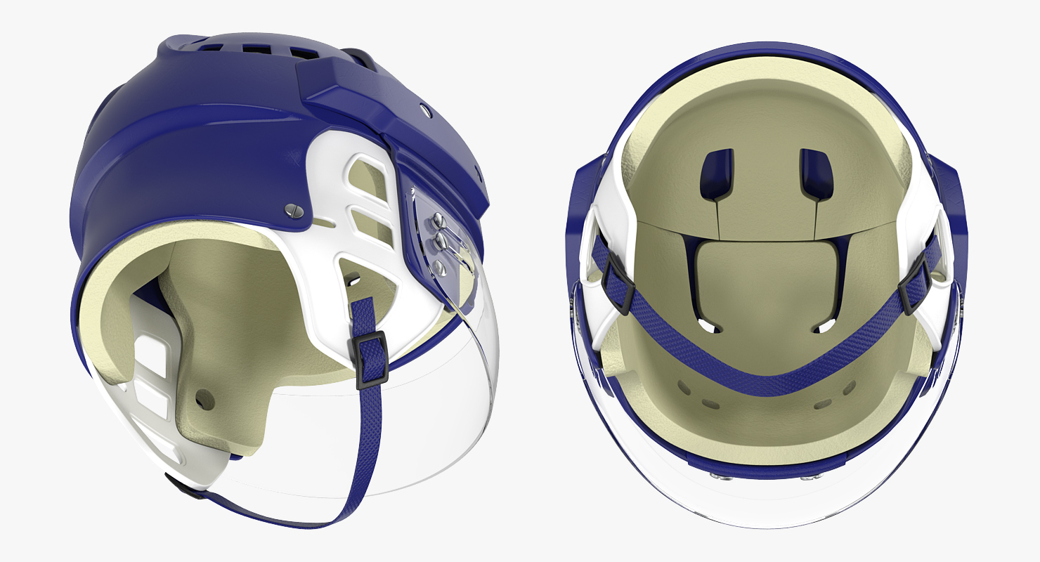Vintage Hockey Helmet Generic 3D model