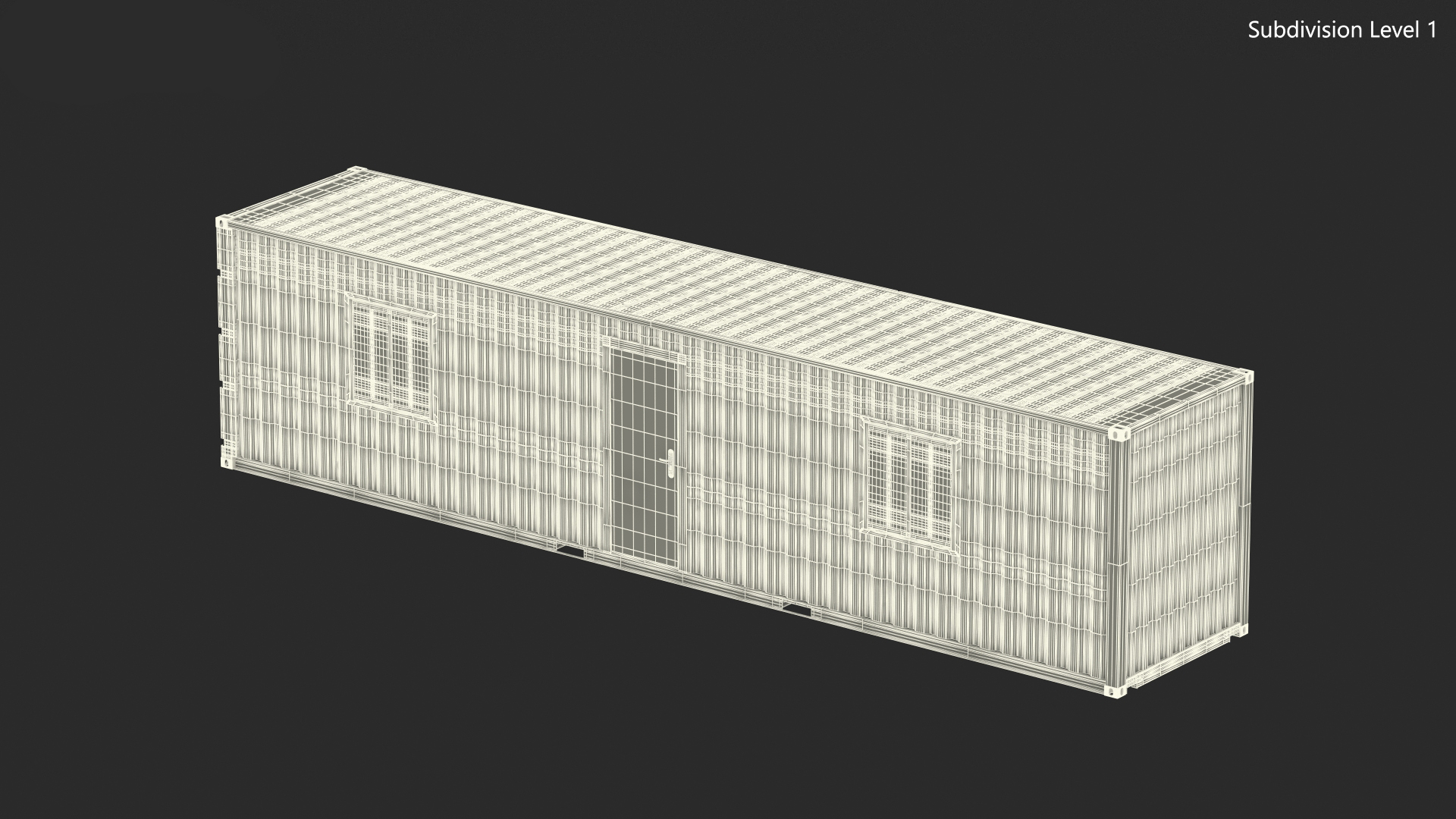Container Office Green 3D