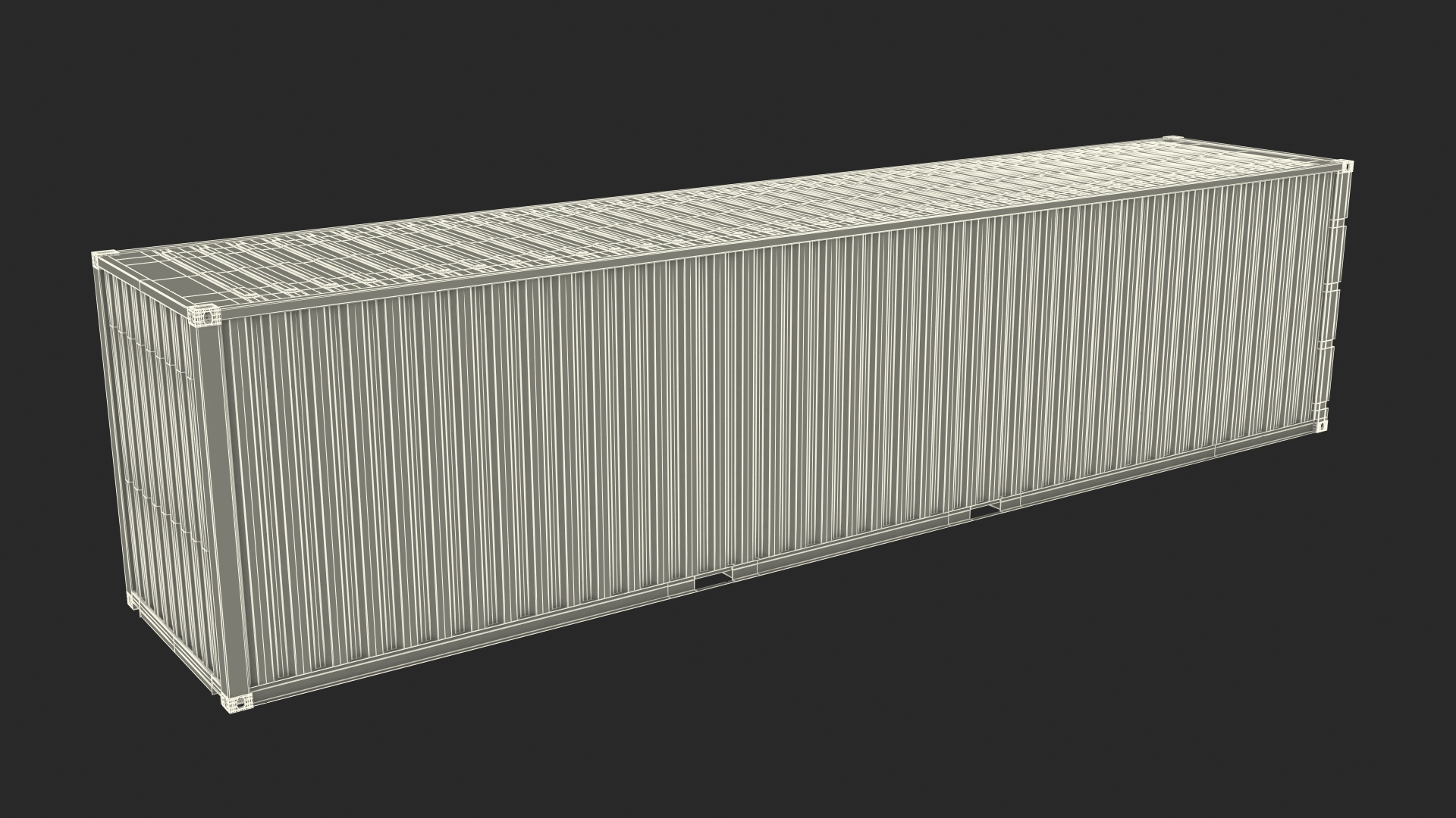 Container Office Green 3D