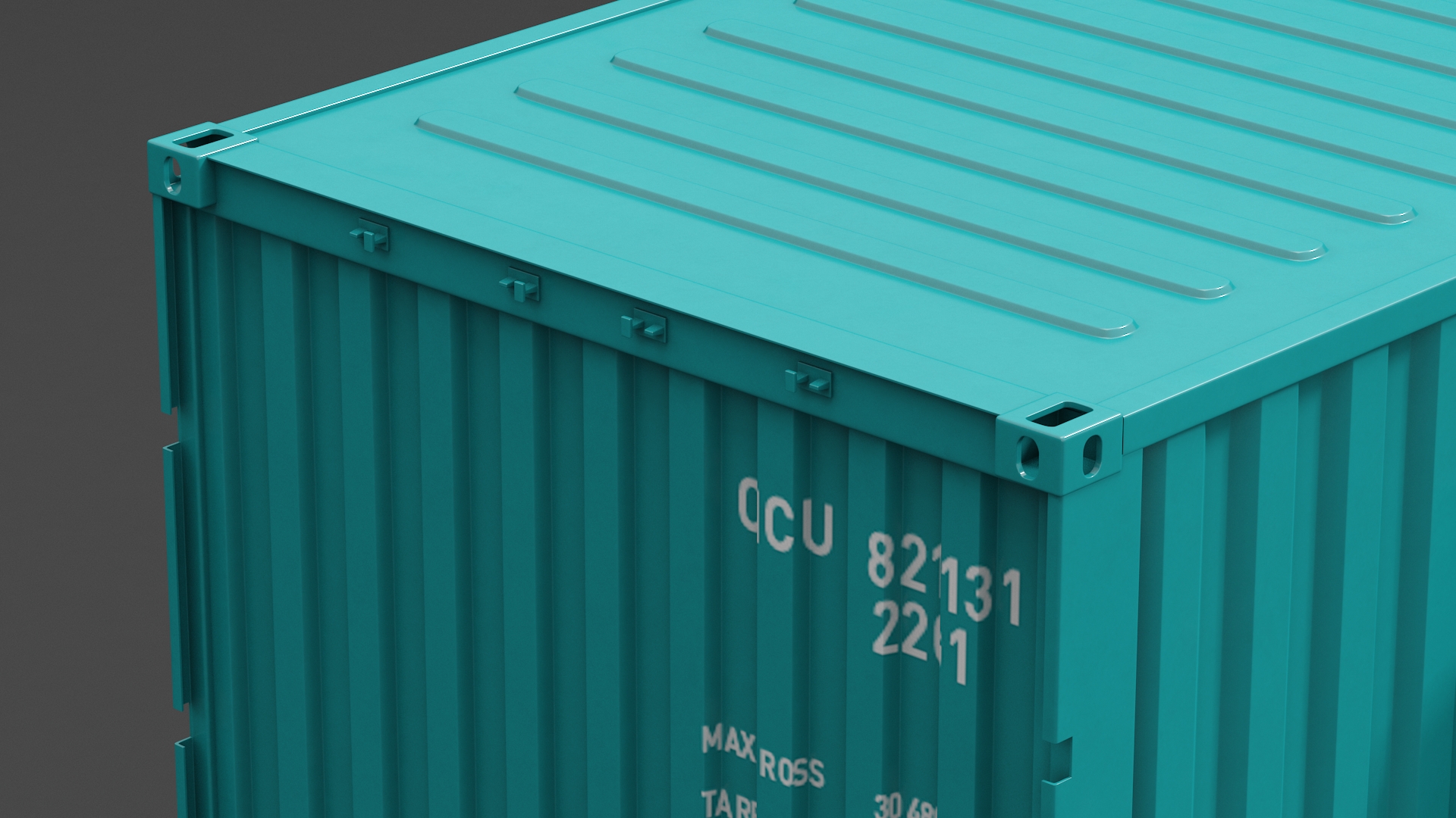 Container Office Green 3D