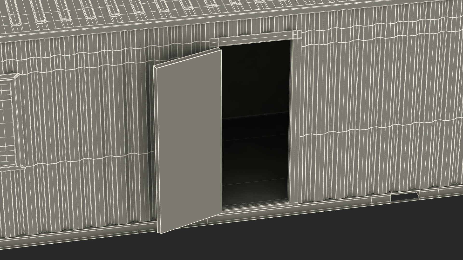 Container Office Green 3D