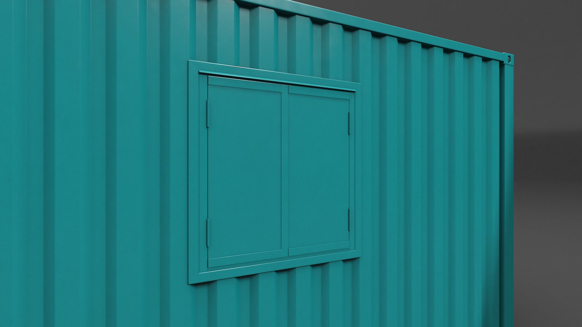 Container Office Green 3D