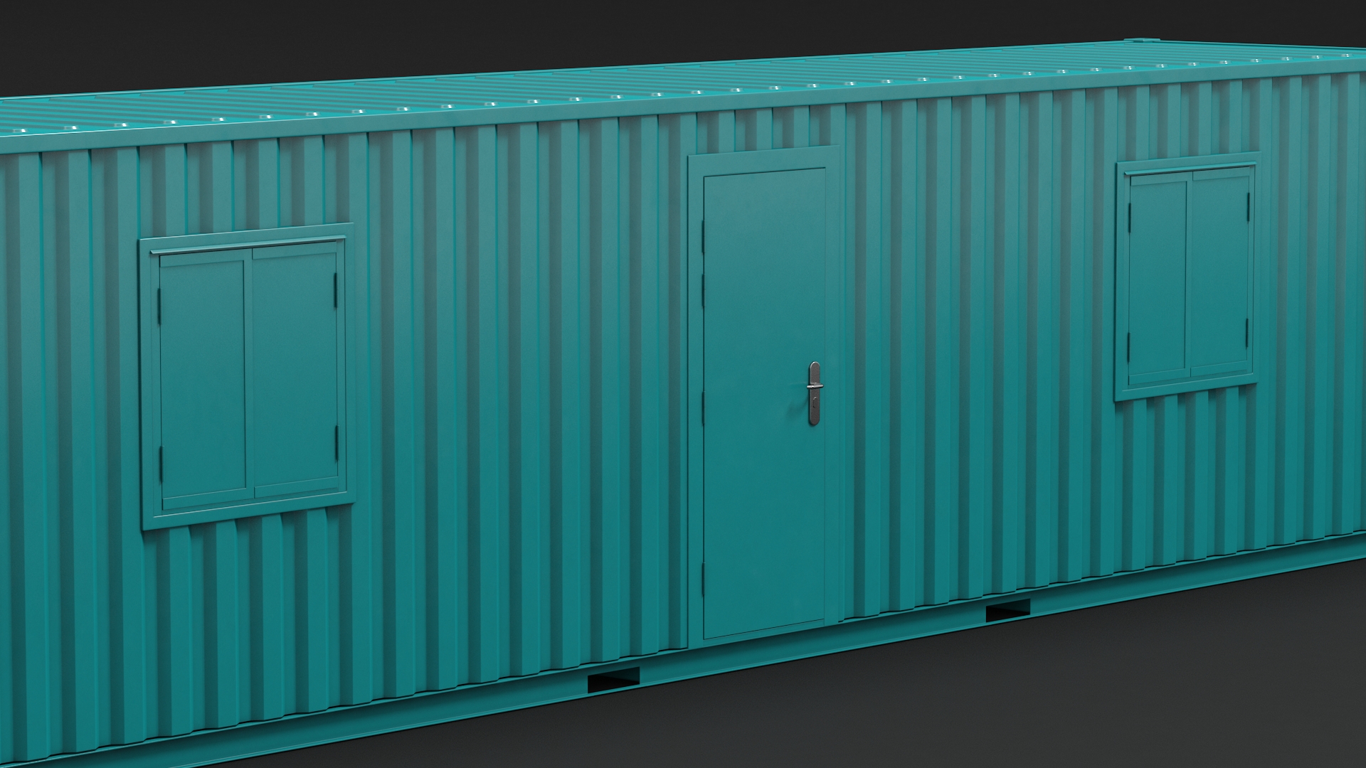 Container Office Green 3D