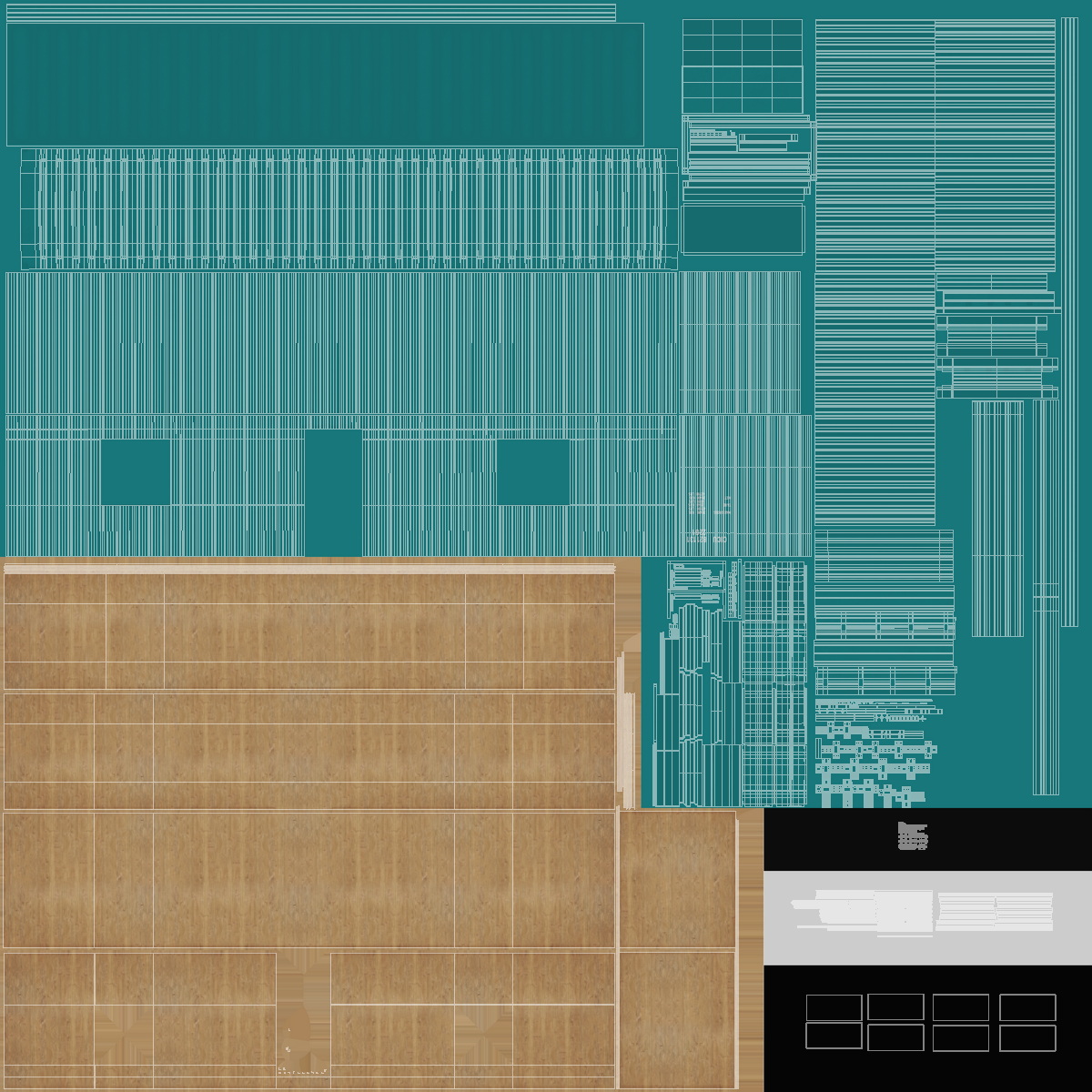 Container Office Green 3D