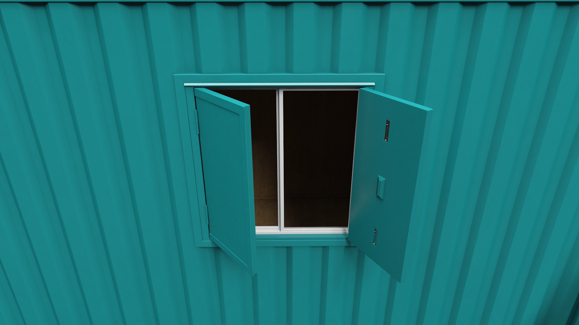 Container Office Green 3D