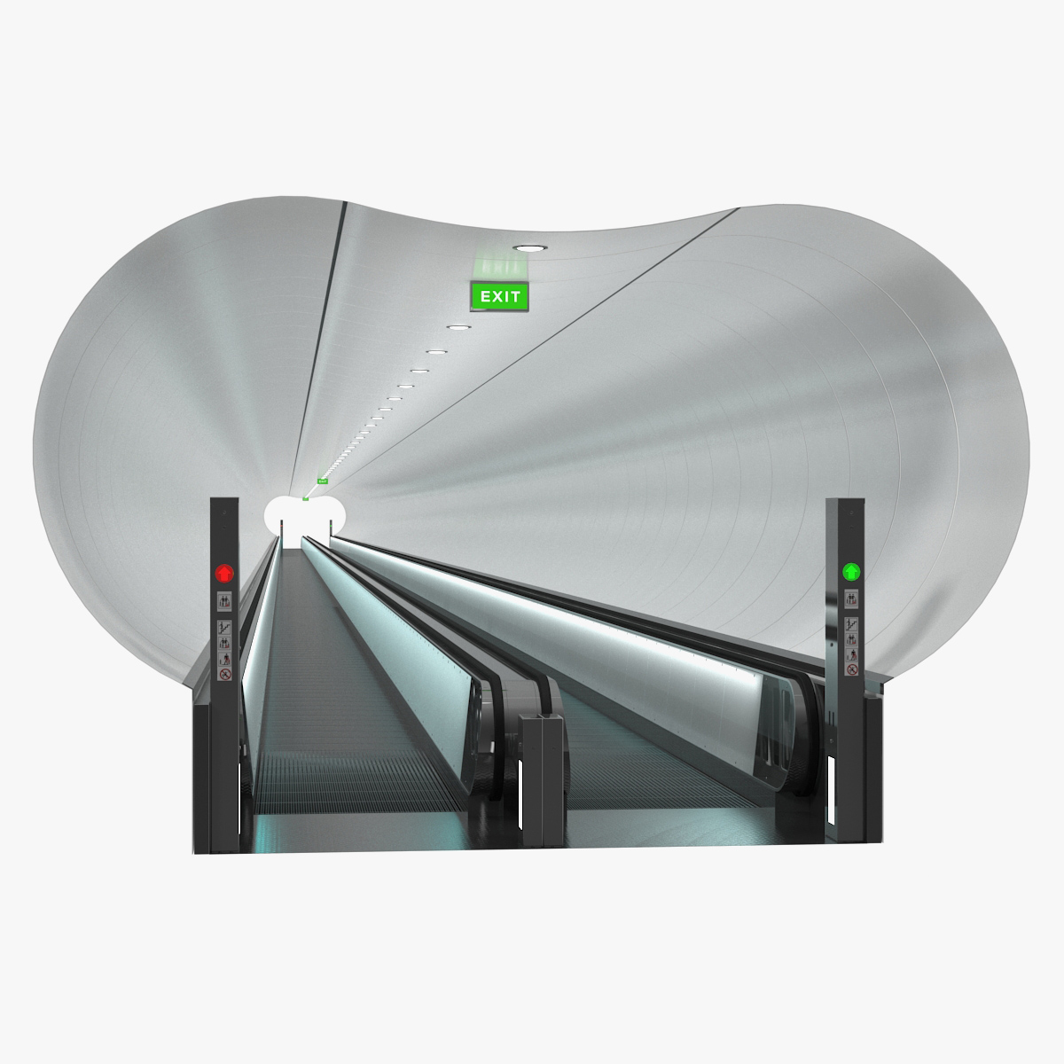 Travelator Tunnel 3D Model