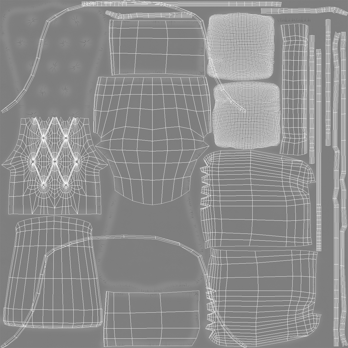 3D Throne Chair Small model