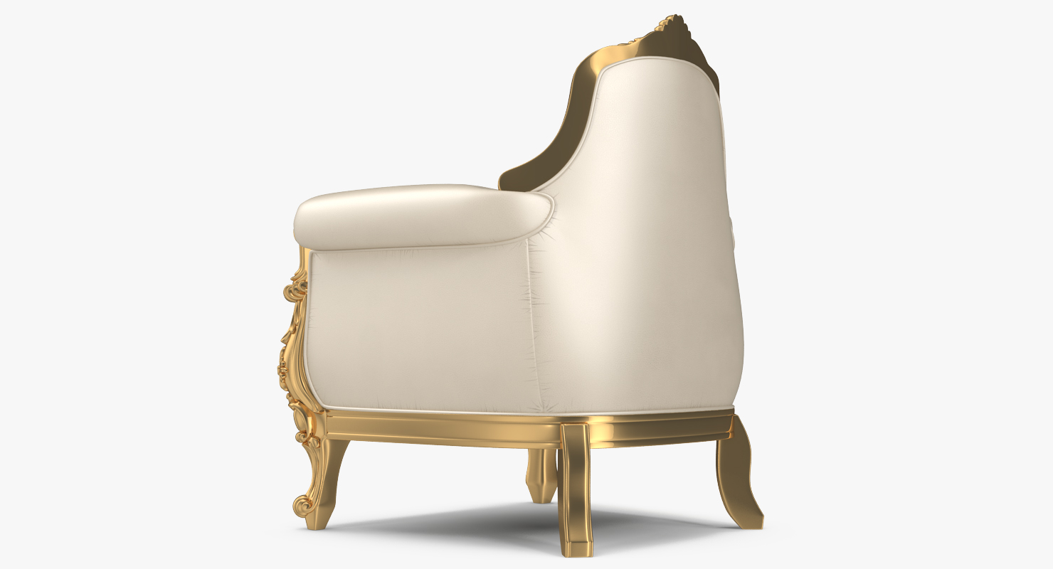 3D Throne Chair Small model