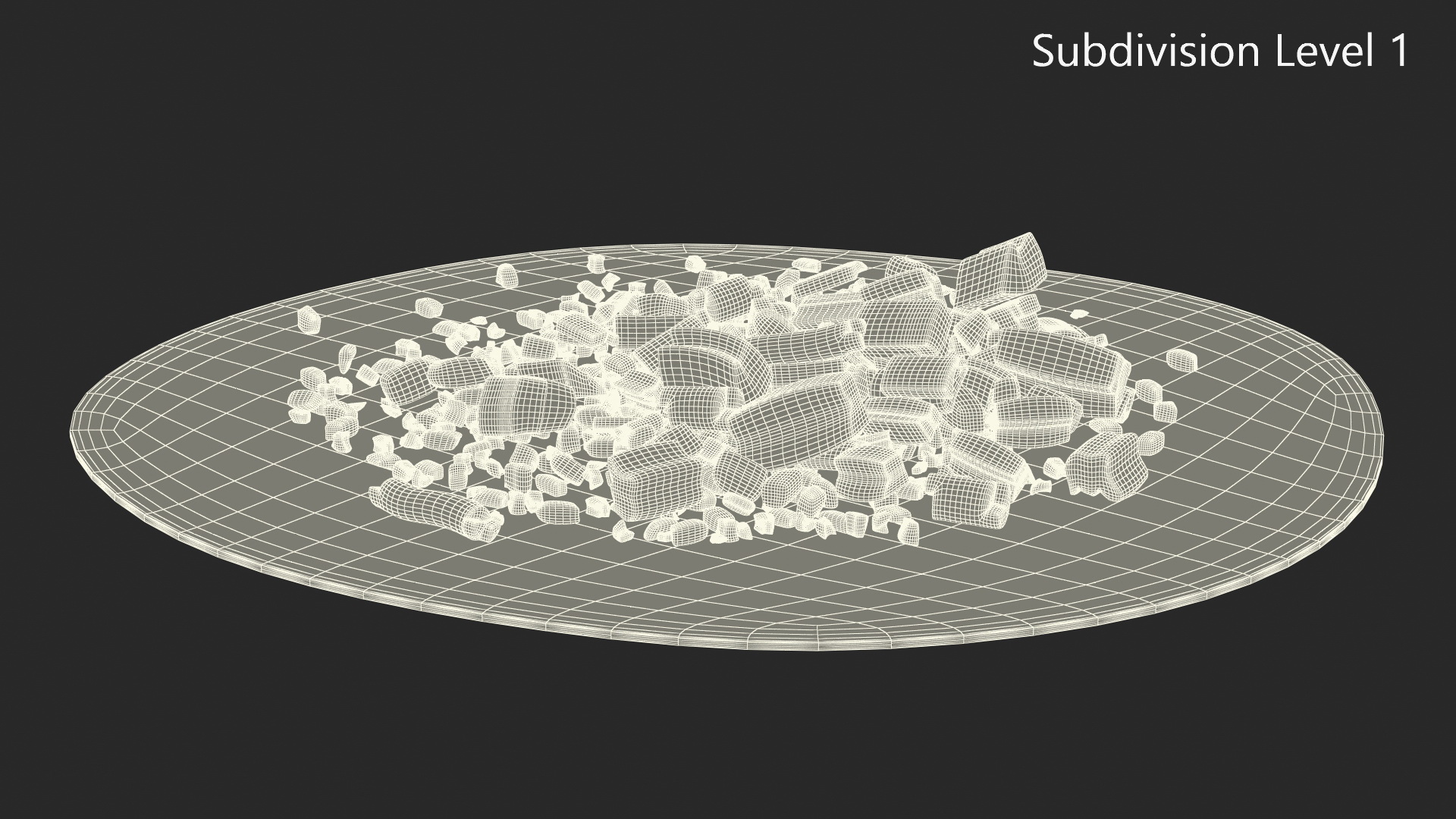 3D Glowing Charcoal Embers model