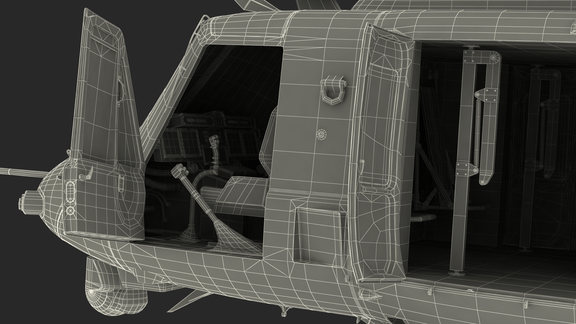 Bell Venom Helicopter Rigged for Maya 3D