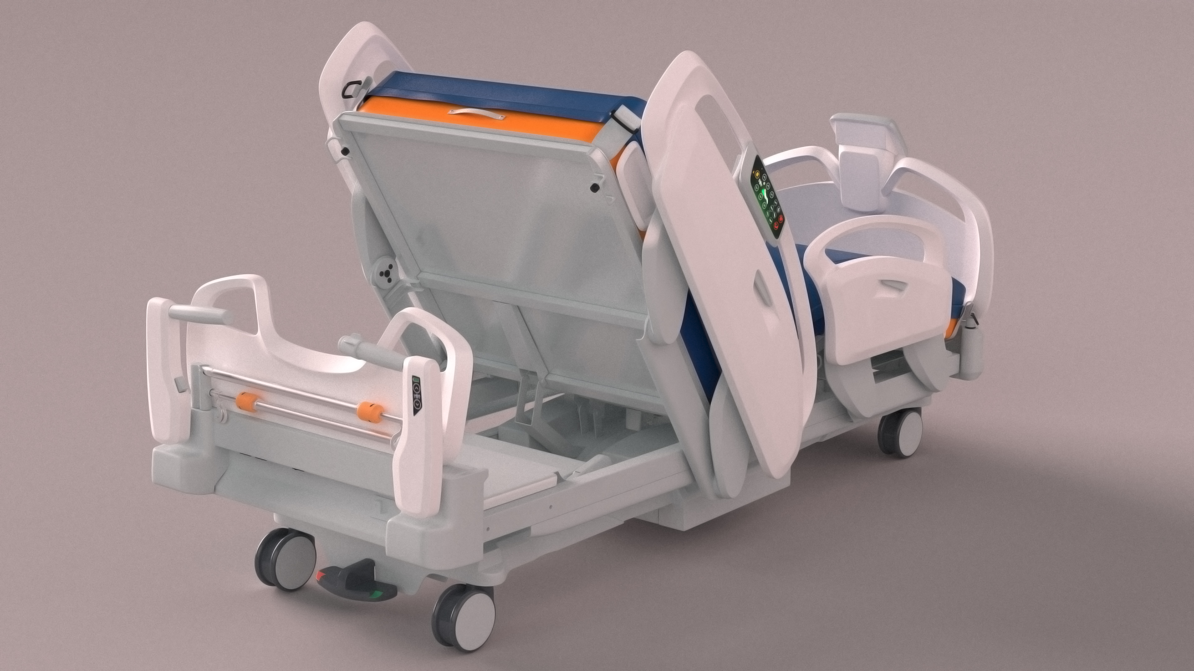Smart Medical Bed Fowlers Position 3D model