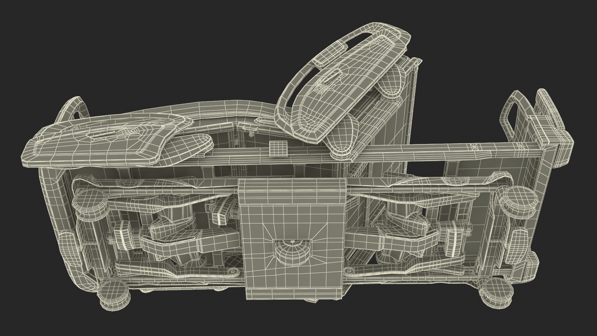 Smart Medical Bed Fowlers Position 3D model