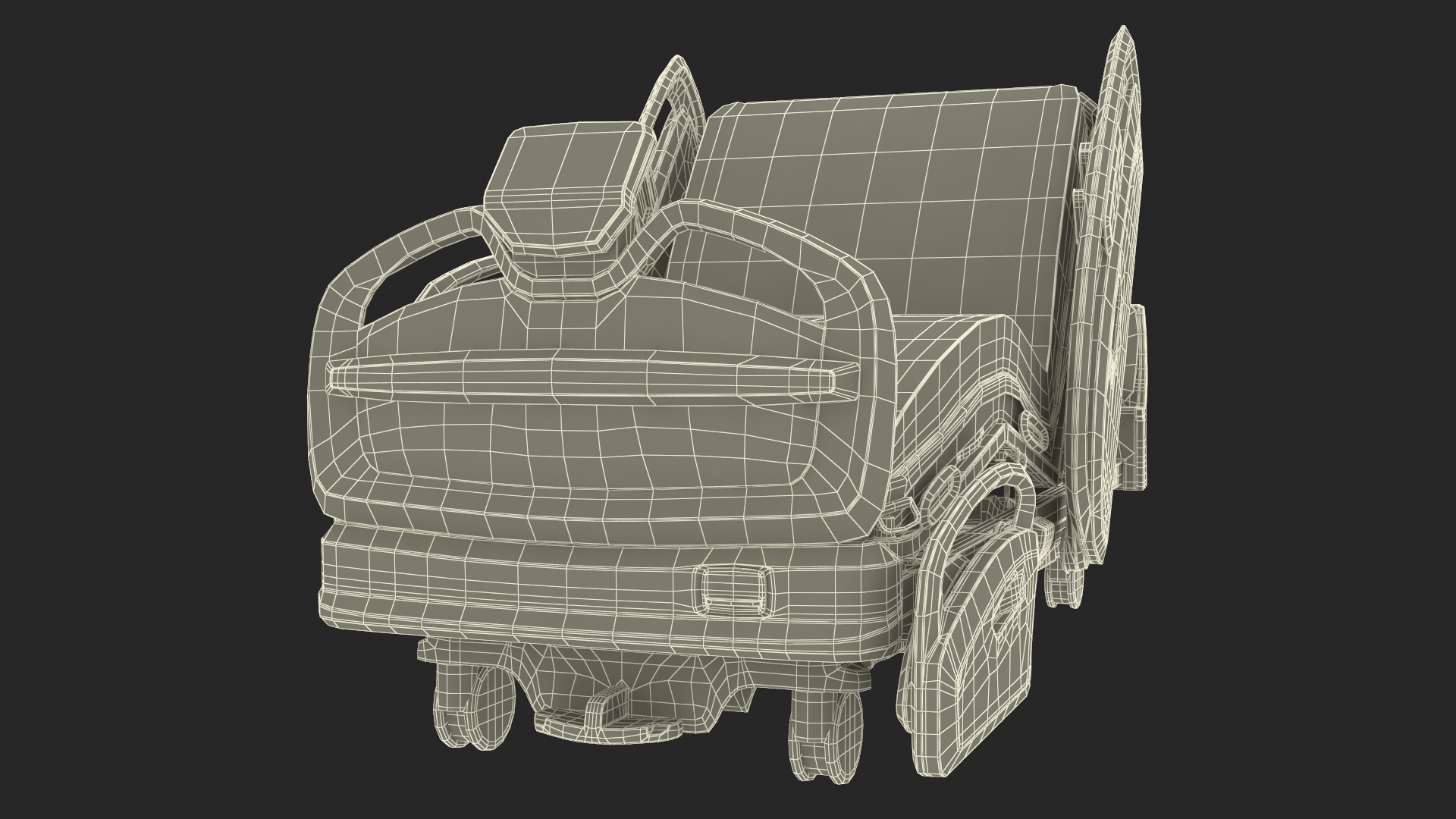 Smart Medical Bed Fowlers Position 3D model