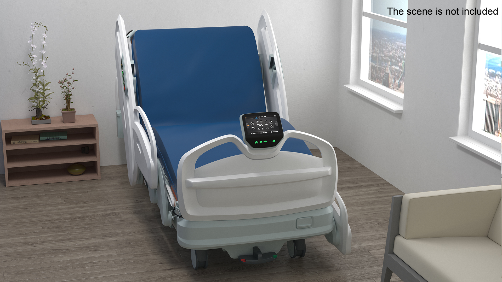 Smart Medical Bed Fowlers Position 3D model