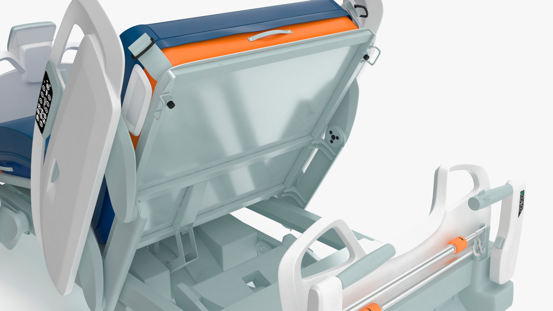 Smart Medical Bed Fowlers Position 3D model
