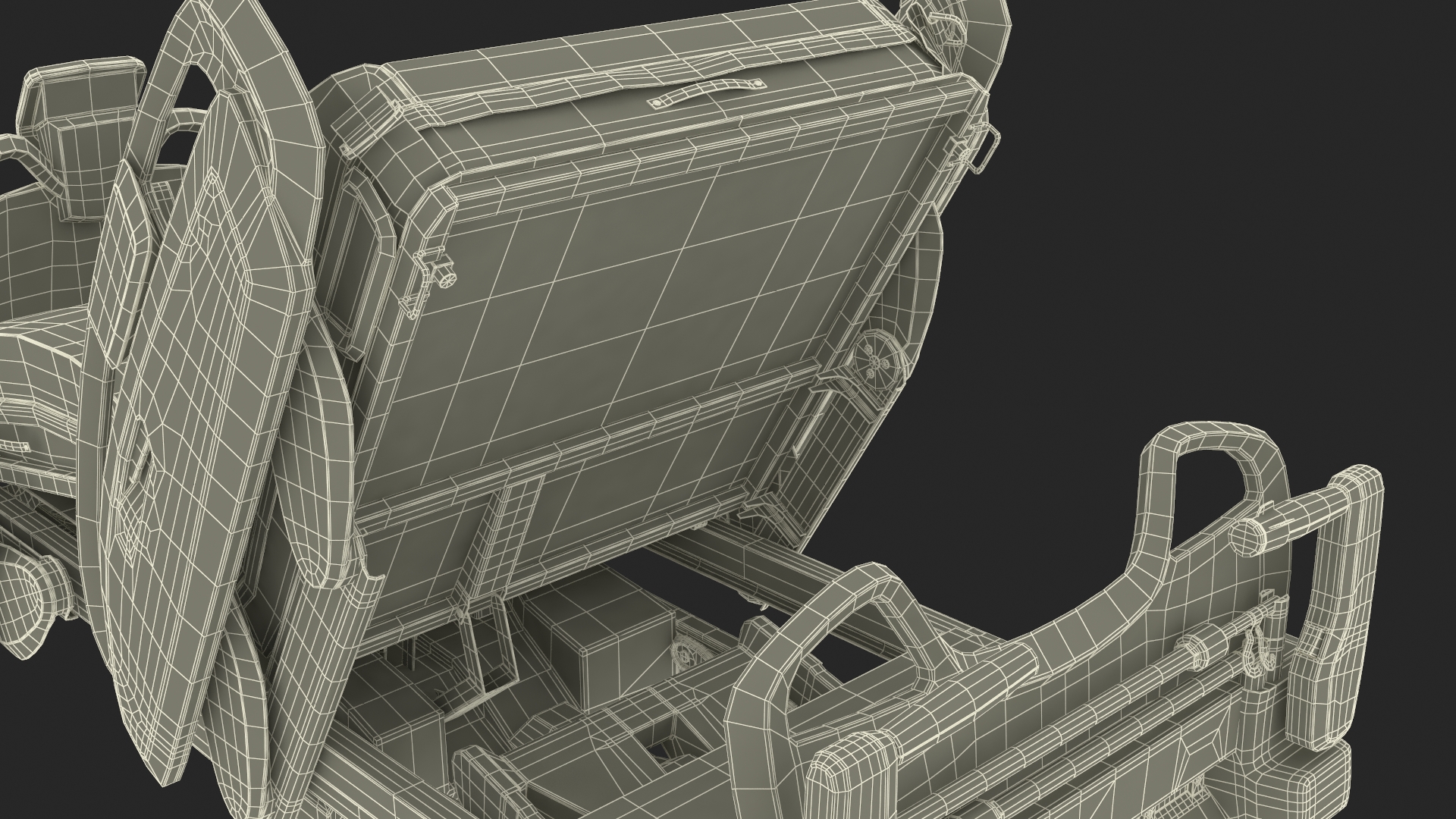Smart Medical Bed Fowlers Position 3D model