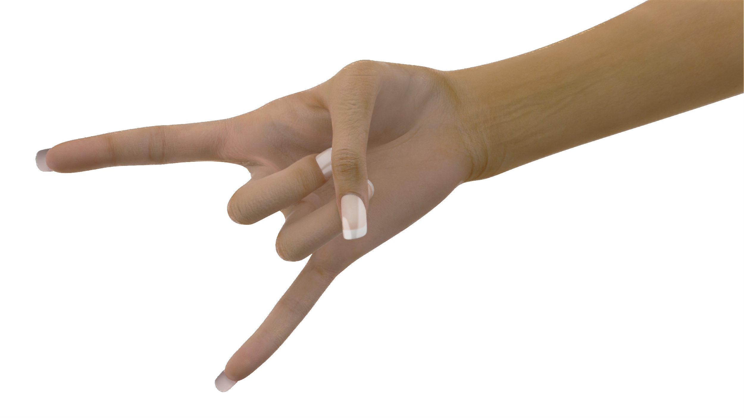 3D Female Hand Heavy Metal Pose model