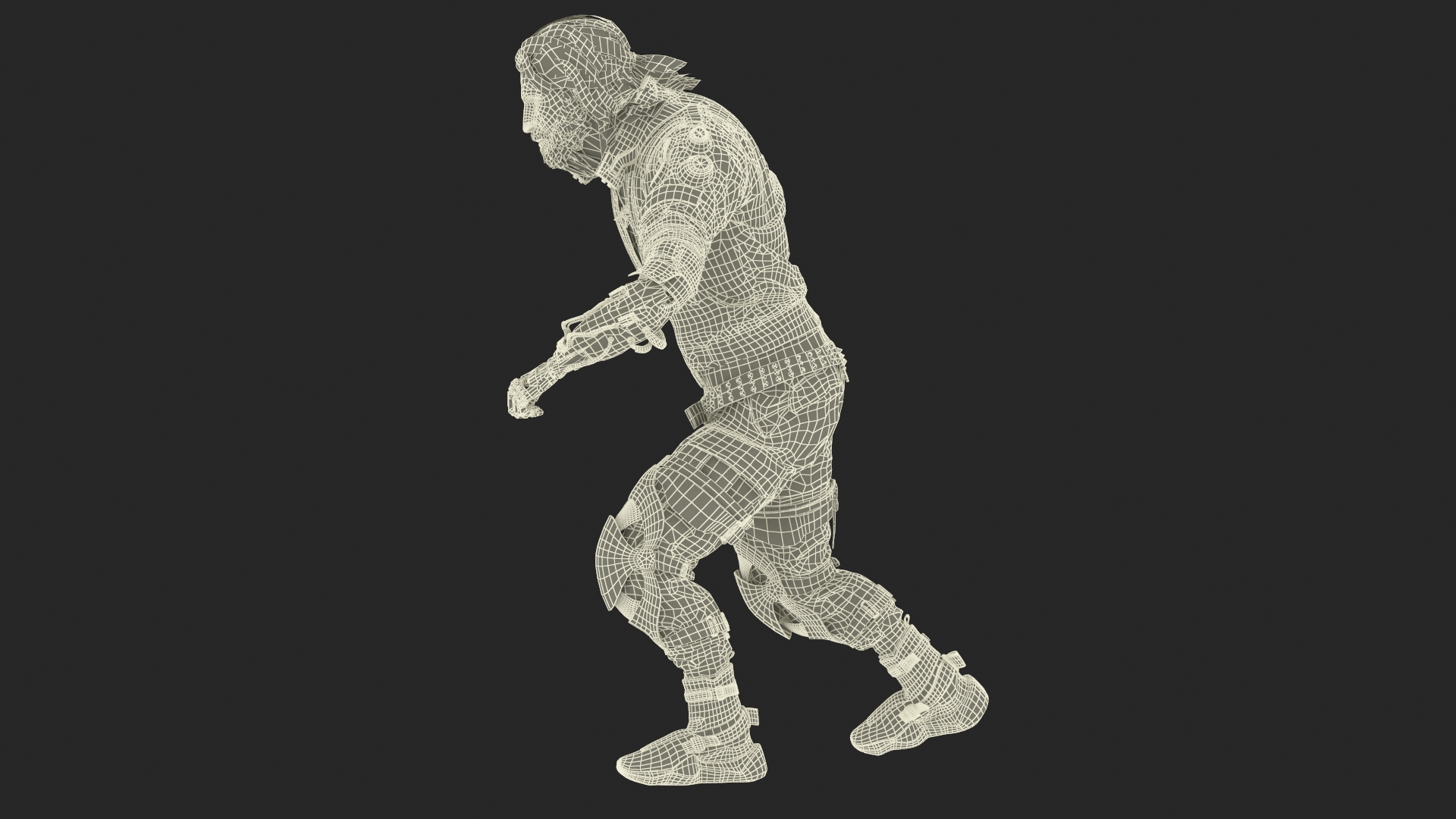 3D Cyberpunk 2077 Geralt Character Rigged model