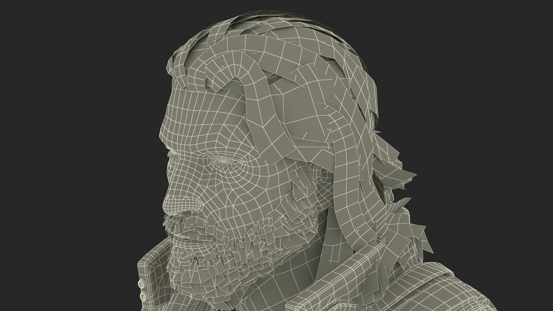 3D Cyberpunk 2077 Geralt Character Rigged model