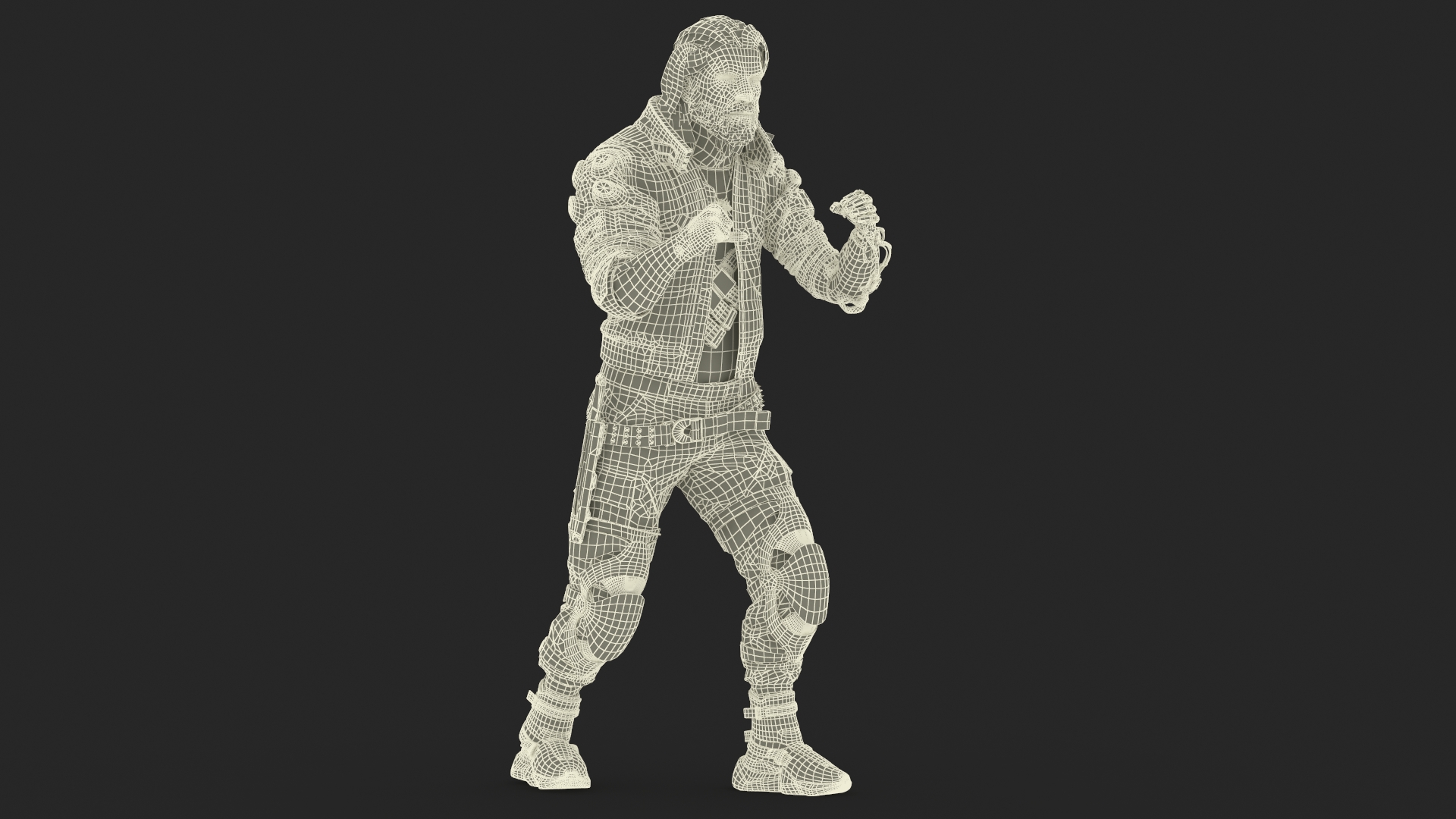 3D Cyberpunk 2077 Geralt Character Rigged model