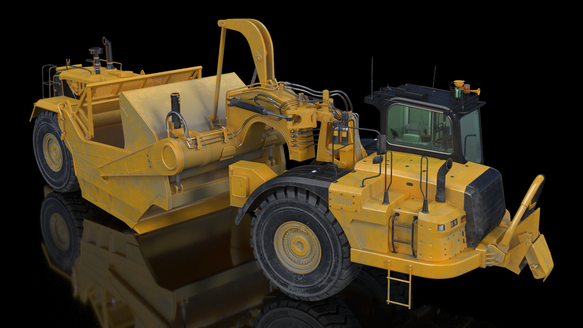 Generic Scraper Dirt Rigged 3D