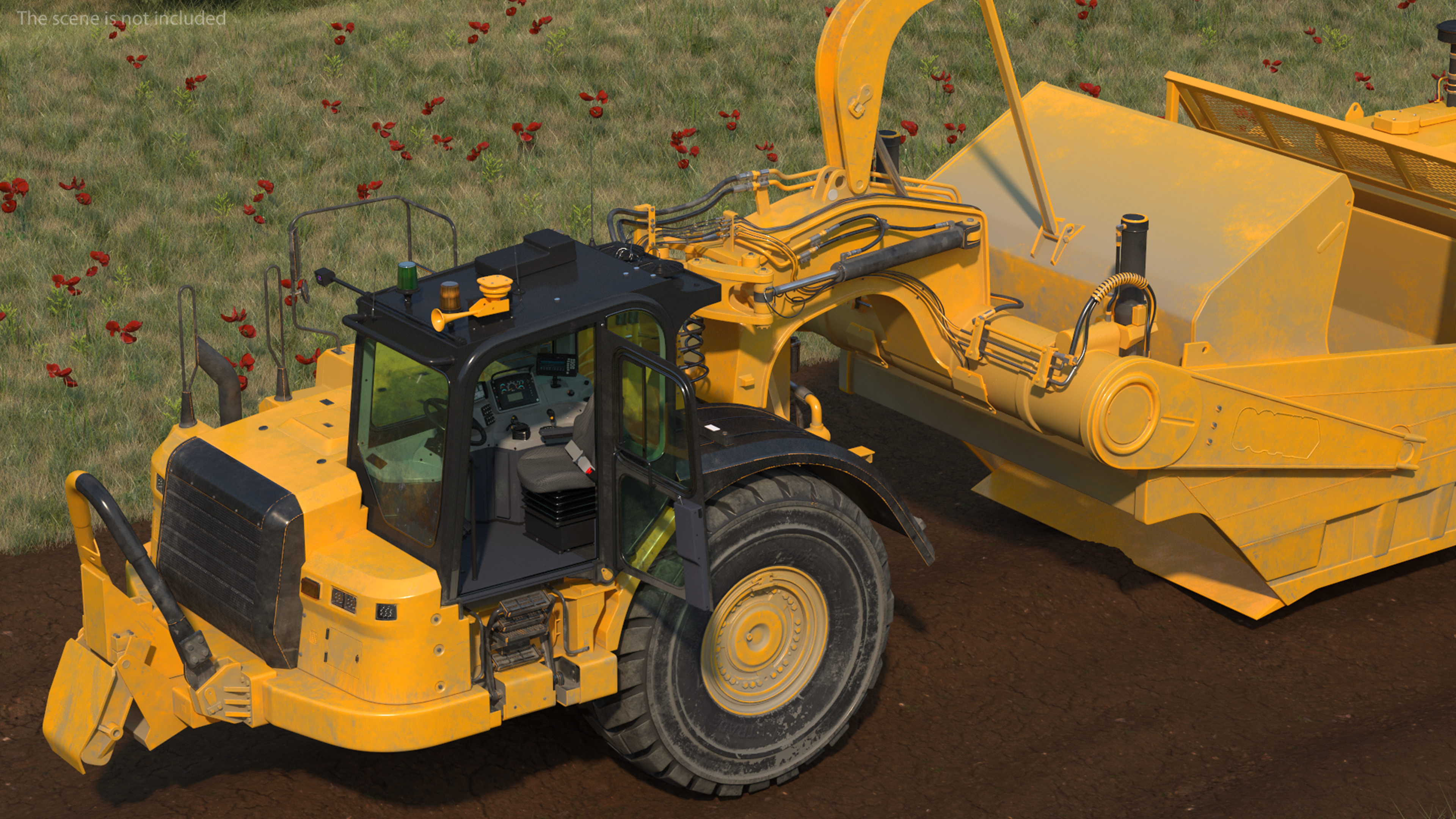 Generic Scraper Dirt Rigged 3D