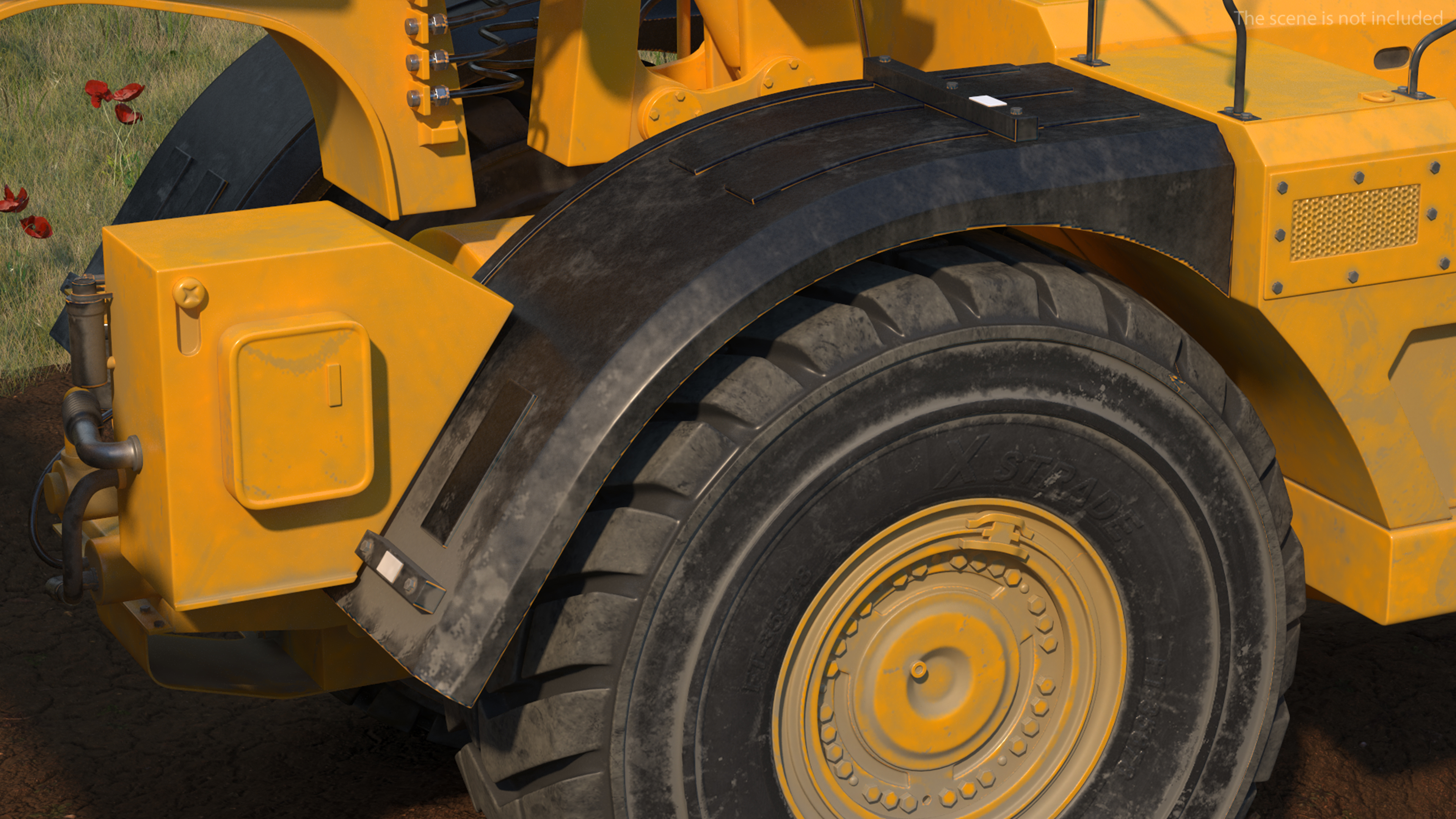 Generic Scraper Dirt Rigged 3D