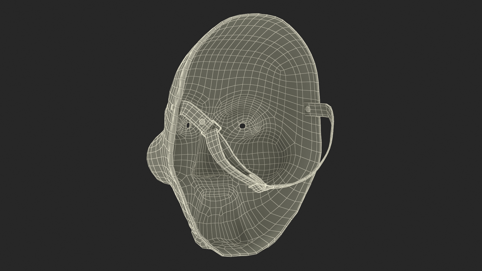 3D Idle Billy Puppet Vacuform Mask
